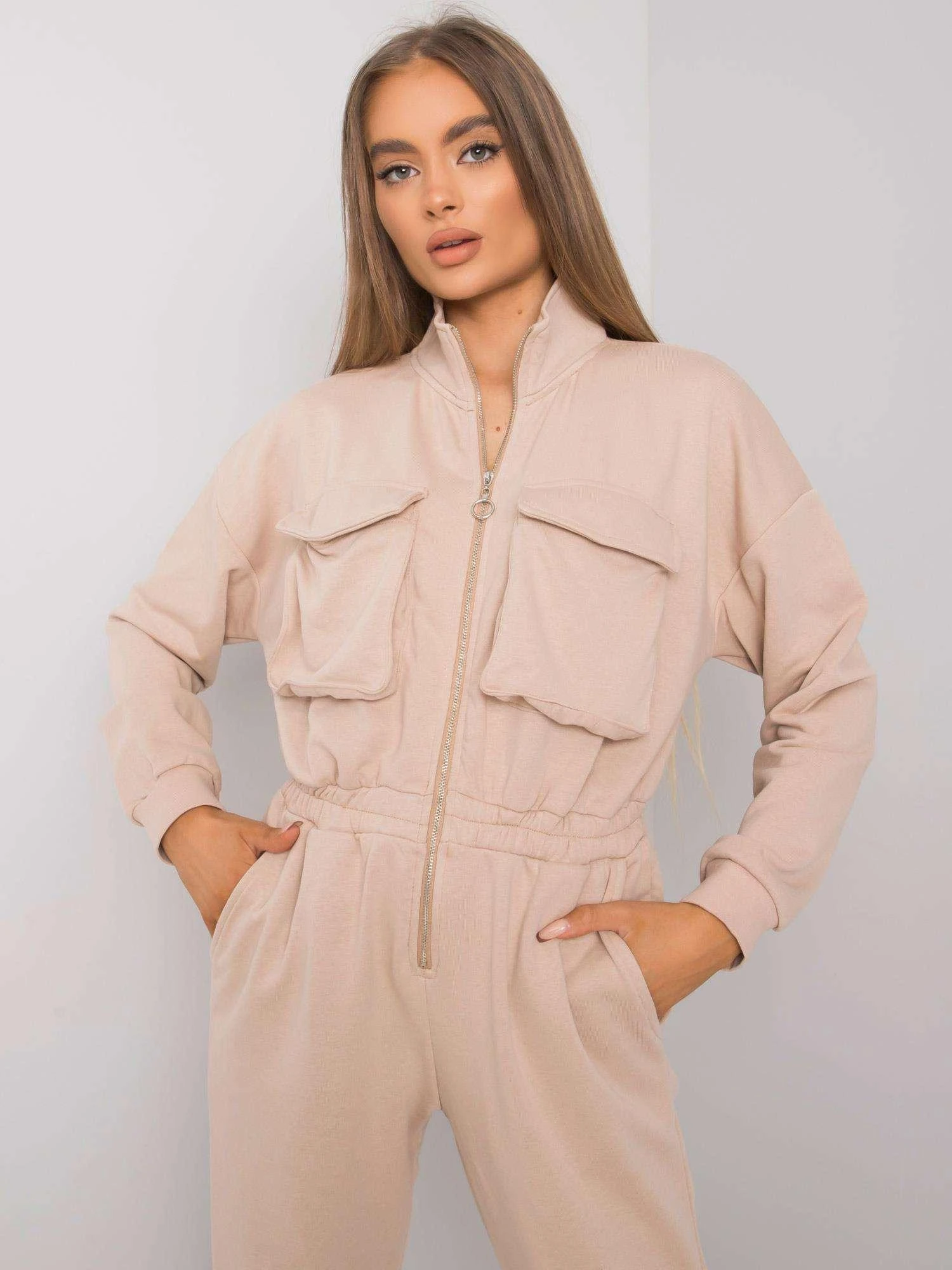 Ex Moda Kombinezonas moterims EM-KO-636.98-smėlio spalvos