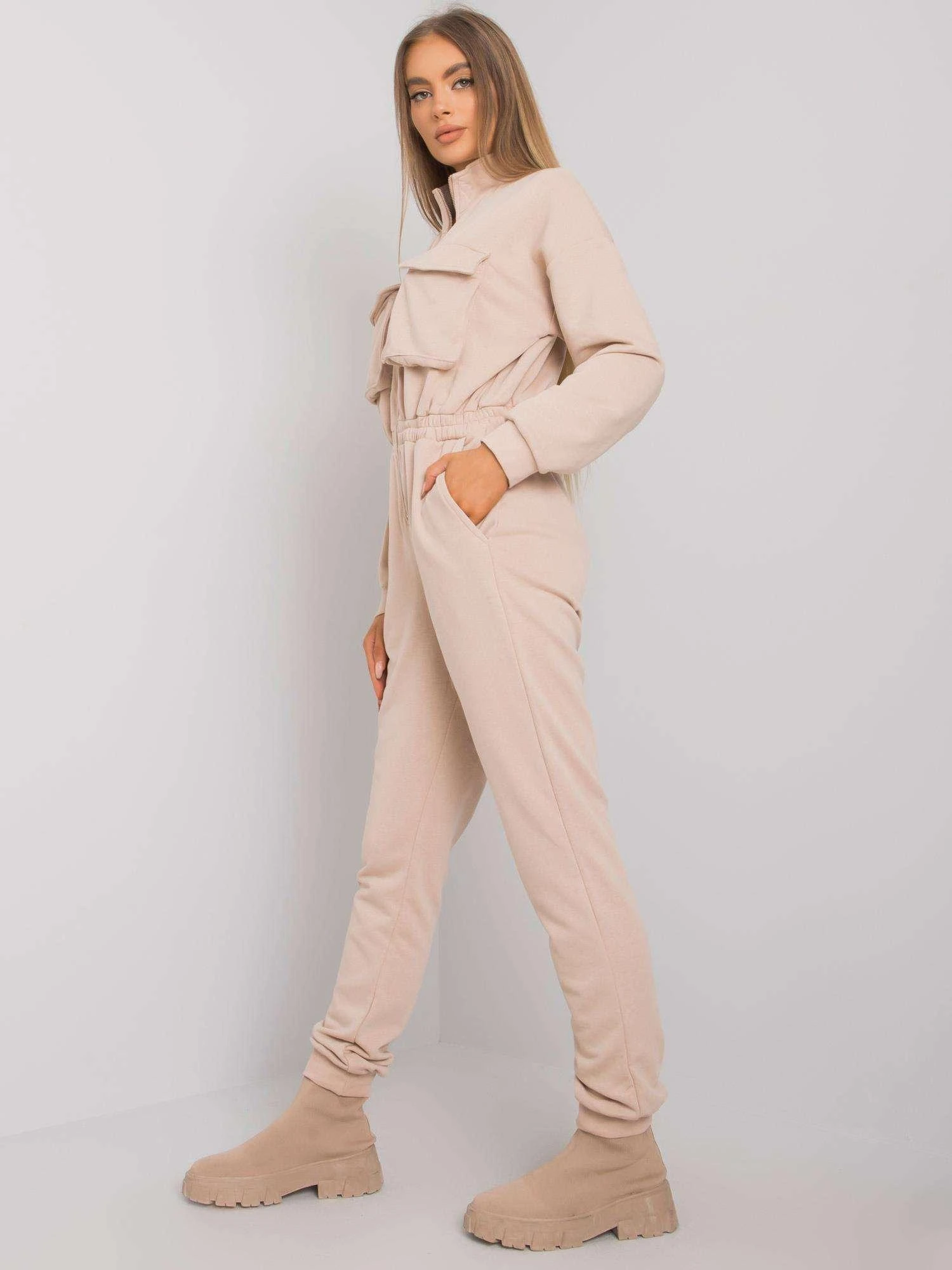 Ex Moda Kombinezonas moterims EM-KO-636.98-smėlio spalvos