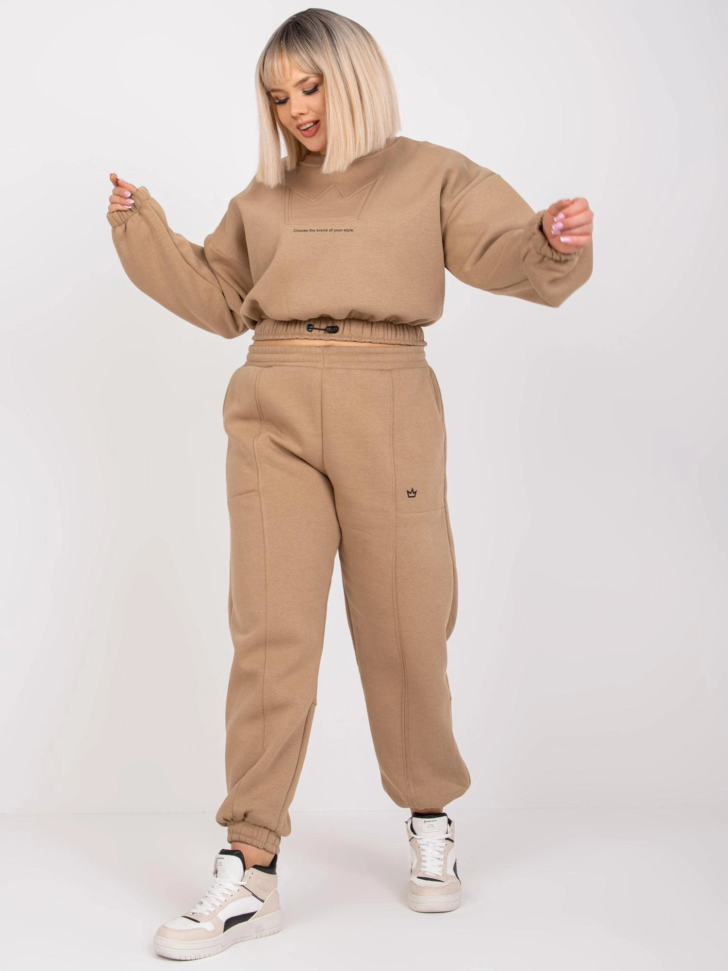 Ex Moda Rinkinys-EM-KMPL-529.90-tamsiai smėlio spalvos
