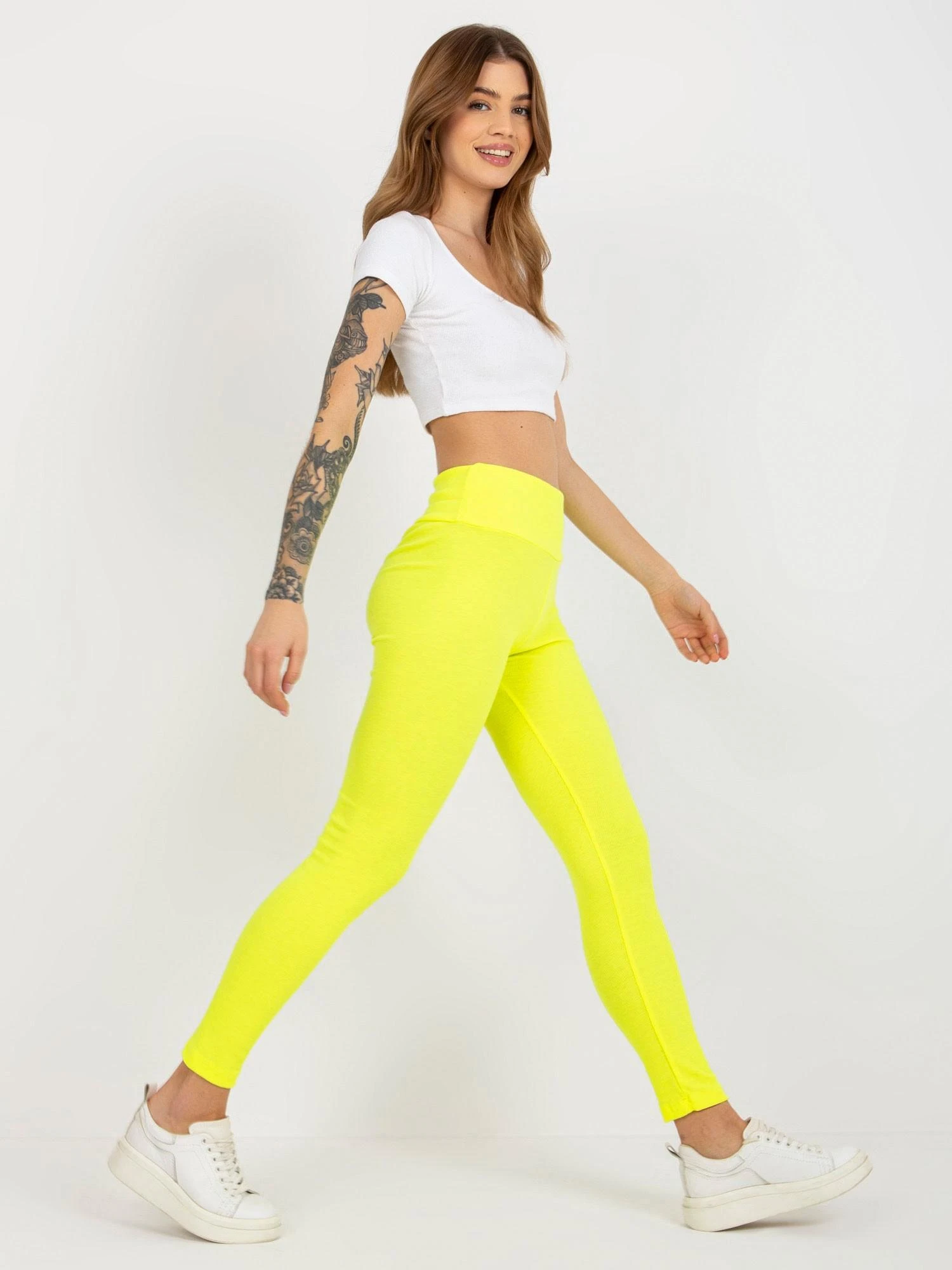 Ex Moda Tamprės moterims -EM-LG-725.11-fluo geltoni