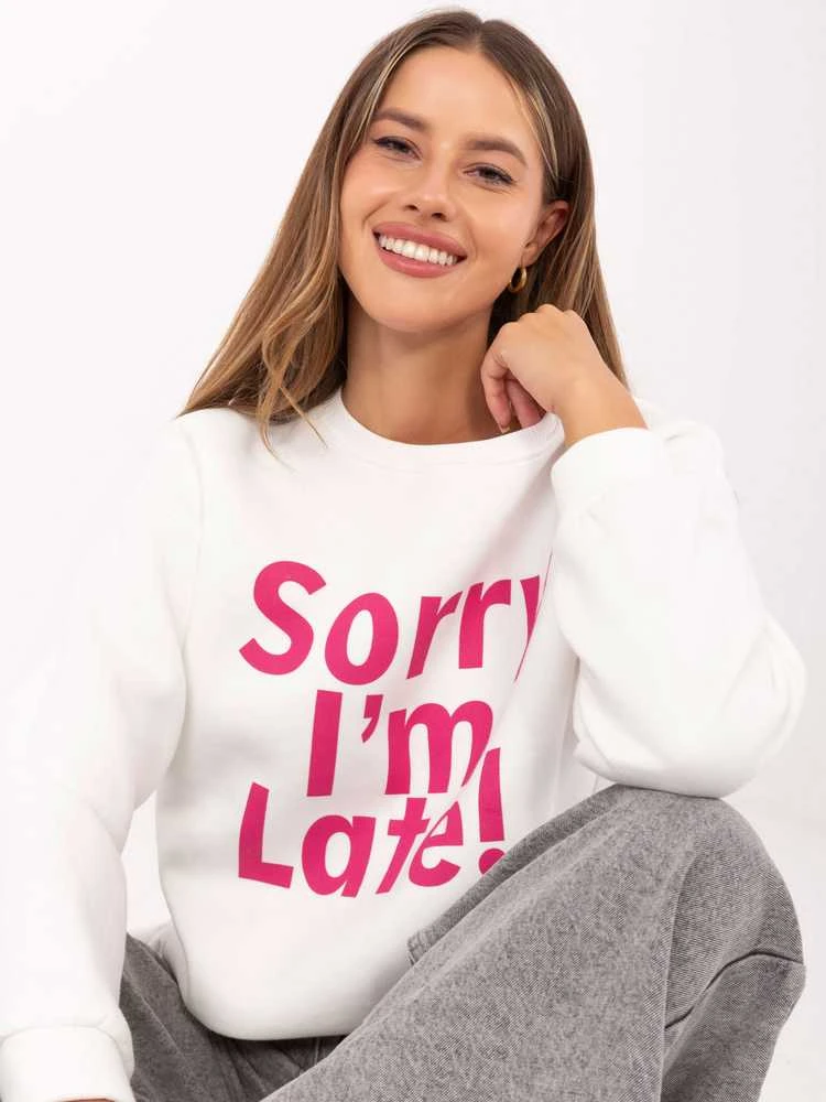 Ex Moda Megztinis-EM-BL-624.90P-baltas ir rožinis