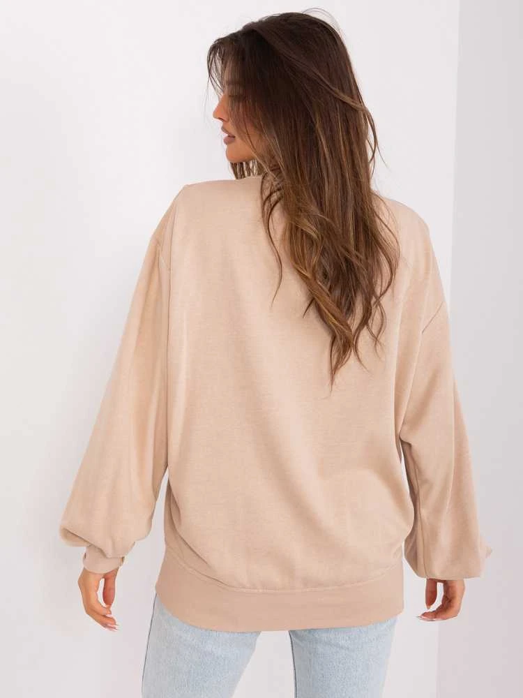 Ex Moda Megztinis-EM-BL-716.14-smėlio spalvos
