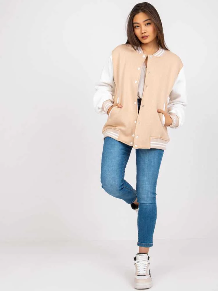 Ex Moda Megztinis-EM-BL-722.44P-smėlio spalvos