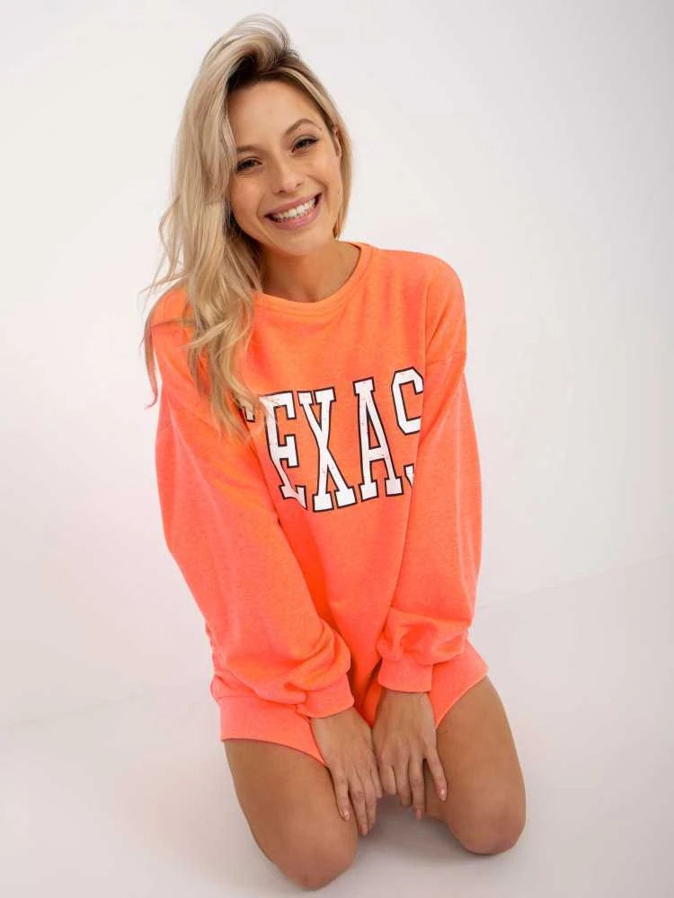 Ex Moda Megztinis-EM-BL-U719.82P-fluo oranžinis