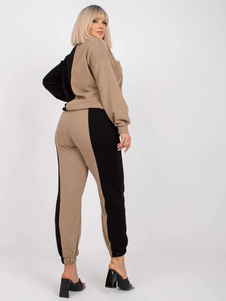 Ex Moda Rinkinys-EM-KMPL-639.88-juoda-smėlio spalvos