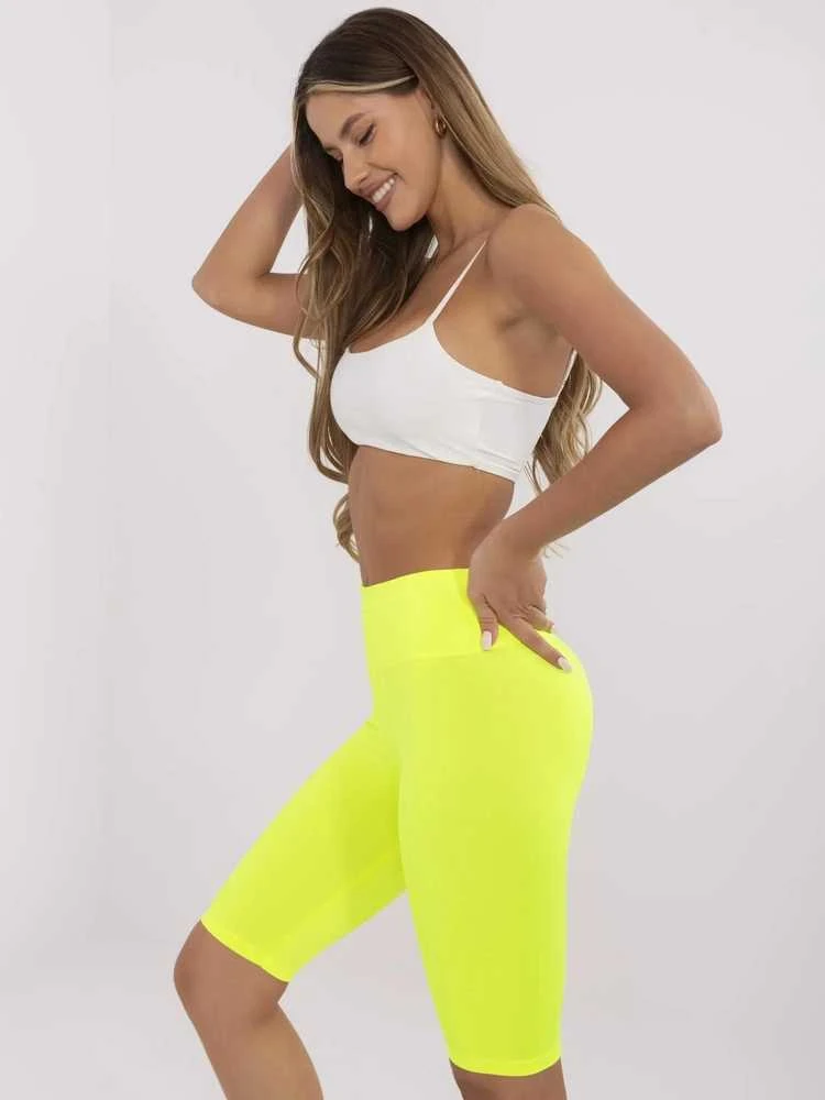 Ex Moda Šortai moterims -EM-LG-574.05-fluo geltoni