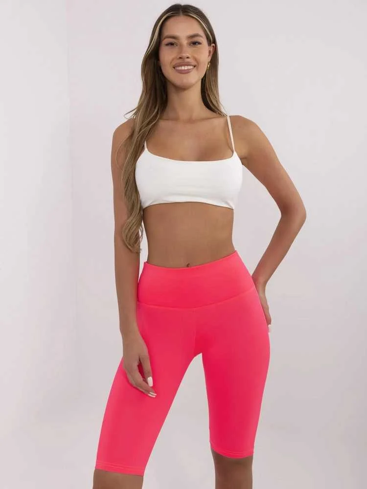 Ex Moda Šortai moterims -EM-LG-574.05-fluo rožinė