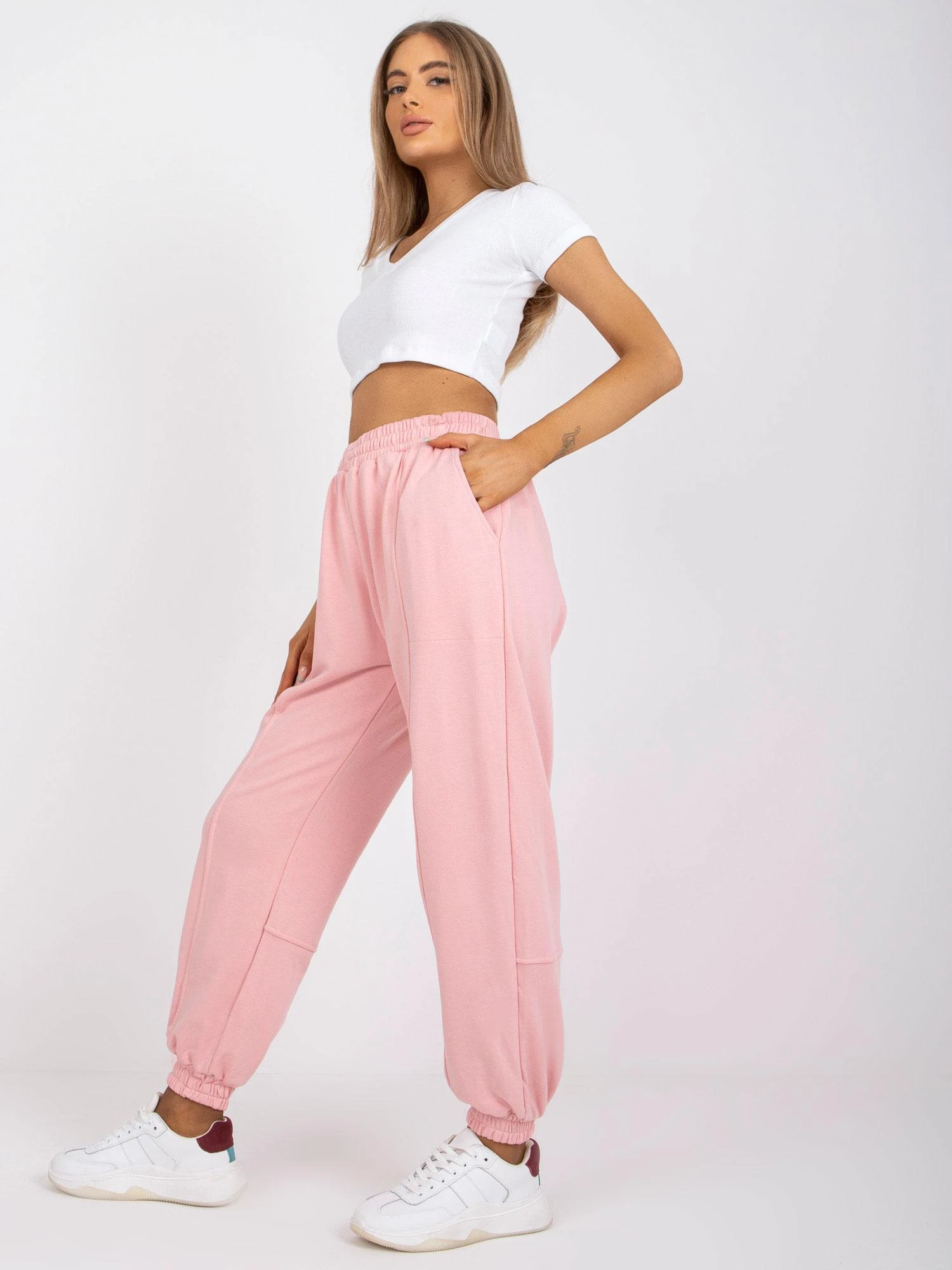 Ex Moda Sportinės kelnės-EM-DR-ES-21-534.19-rožinės spalvos