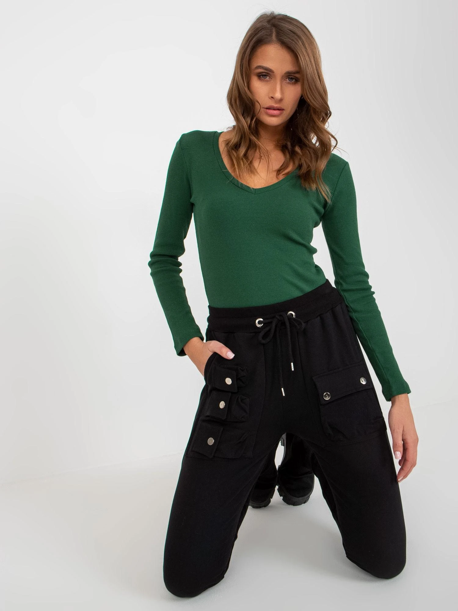 Ex Moda Sportinės kelnės-EM-DR-ES-21-593.43P-juodos
