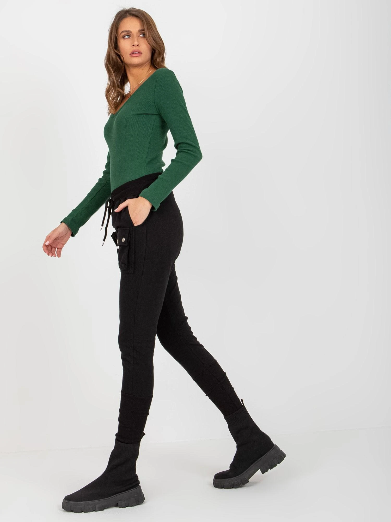 Ex Moda Sportinės kelnės-EM-DR-ES-21-593.43P-juodos