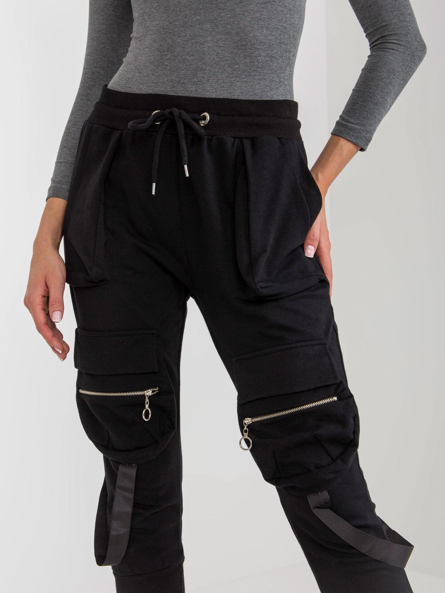 Ex Moda Sportinės kelnės-EM-DR-ES-21-595.23-juodos