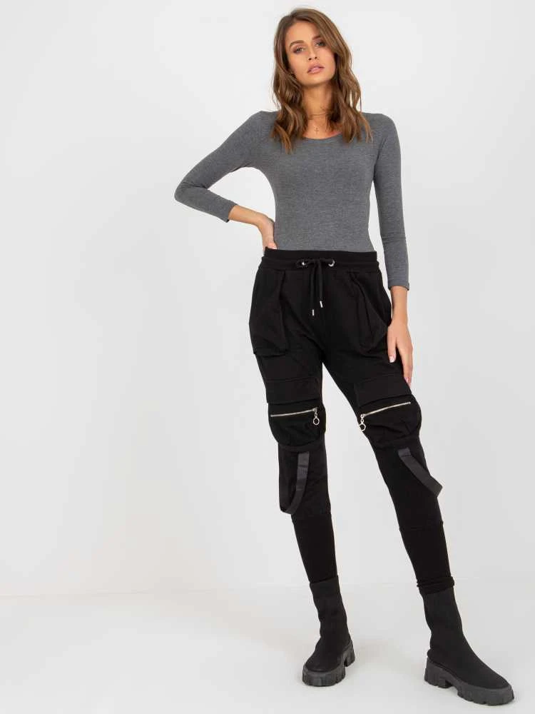 Ex Moda Sportinės kelnės-EM-DR-ES-21-595.23-juodos