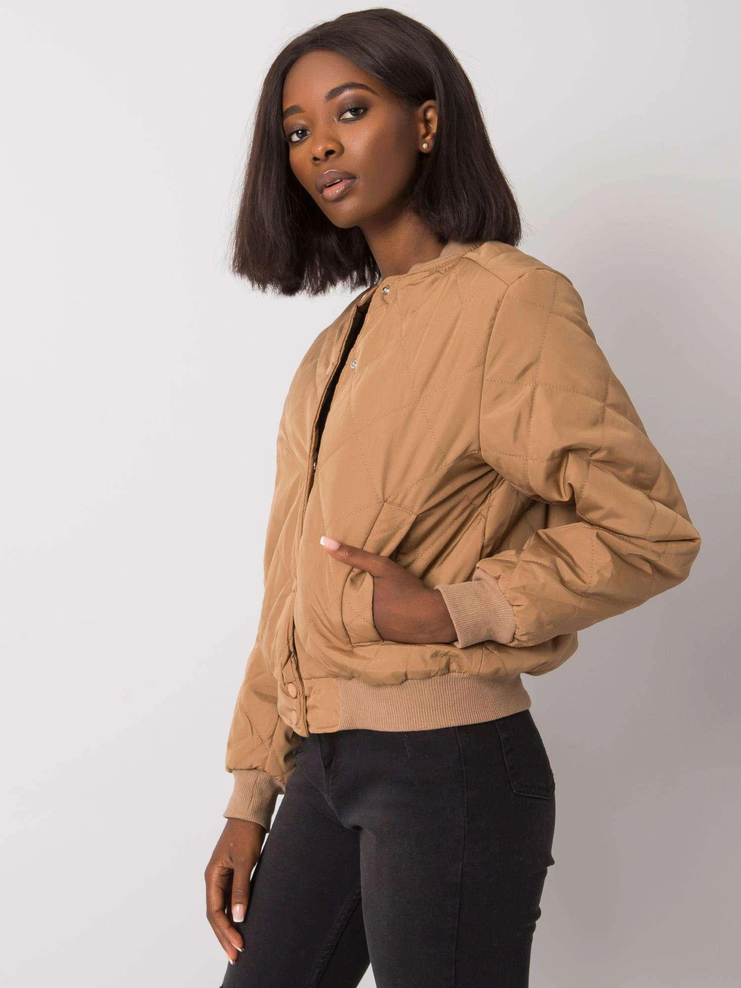 Ex Moda Striukė moterims-EM-KR-616.29-ciemny bezowy