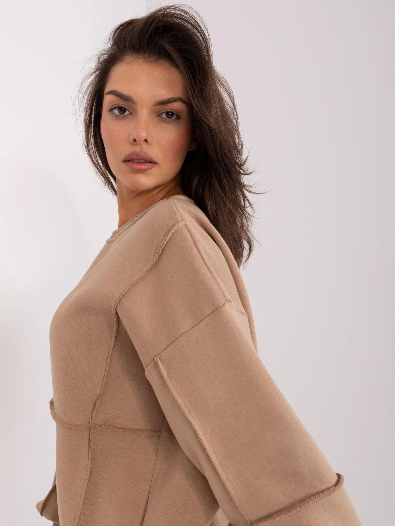 Lily Rose Megztinis-EM-BL-763.00P-tamsiai smėlio spalvos