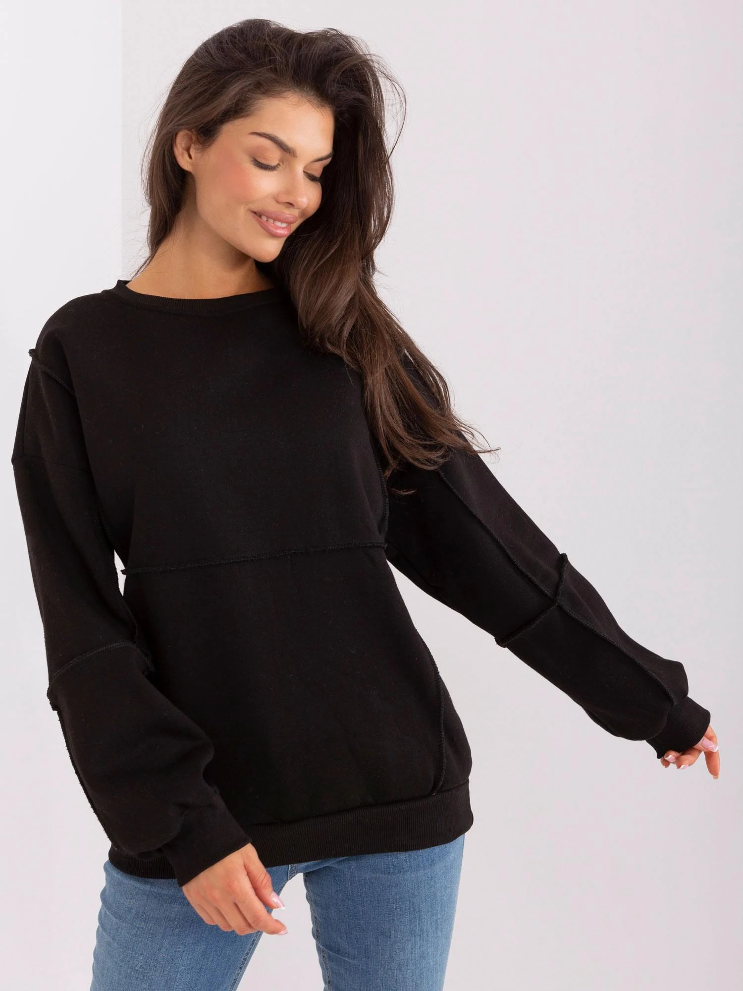 Lily Rose Megztinis-EM-BL-763.00P-juodas