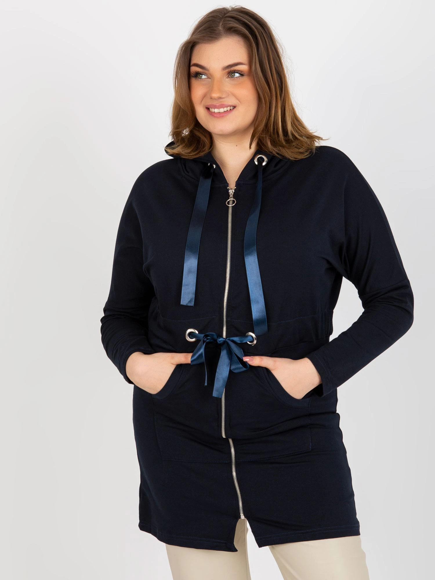Lily Rose Megztinis-EM-BL-HW-20-464.02P-tamsiai mėlynas