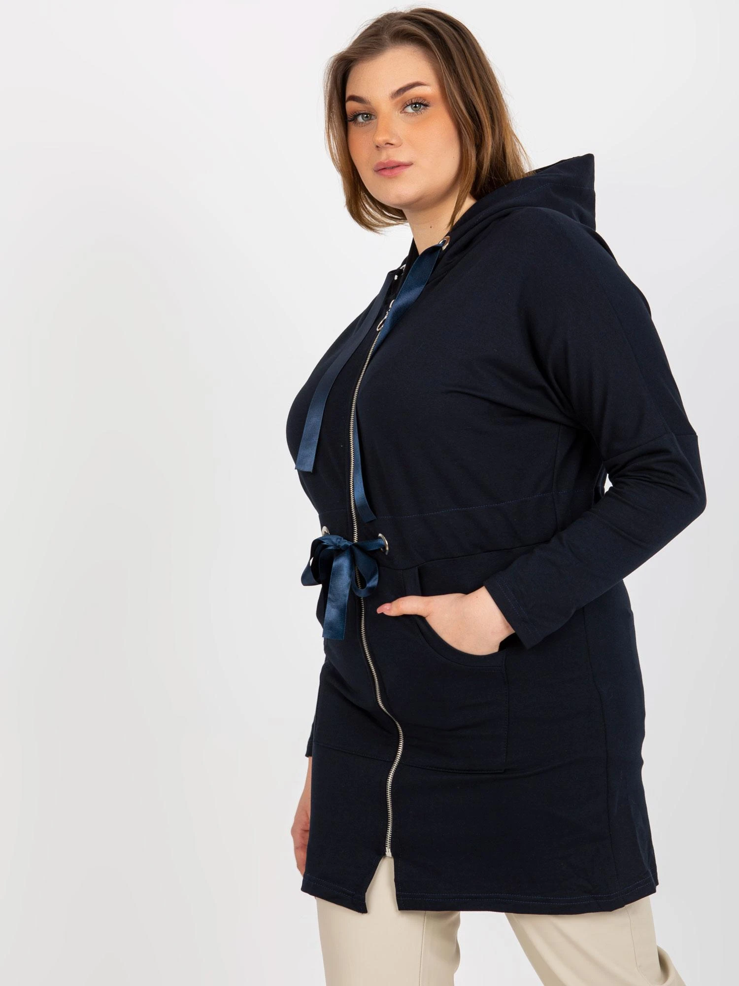 Lily Rose Megztinis-EM-BL-HW-20-464.02P-tamsiai mėlynas