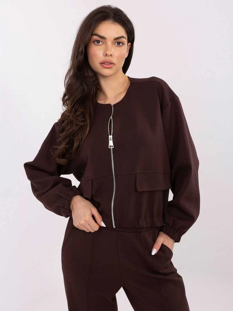 Factory Price Bluza-MJ-BL-H5034.19-ciemny ruda