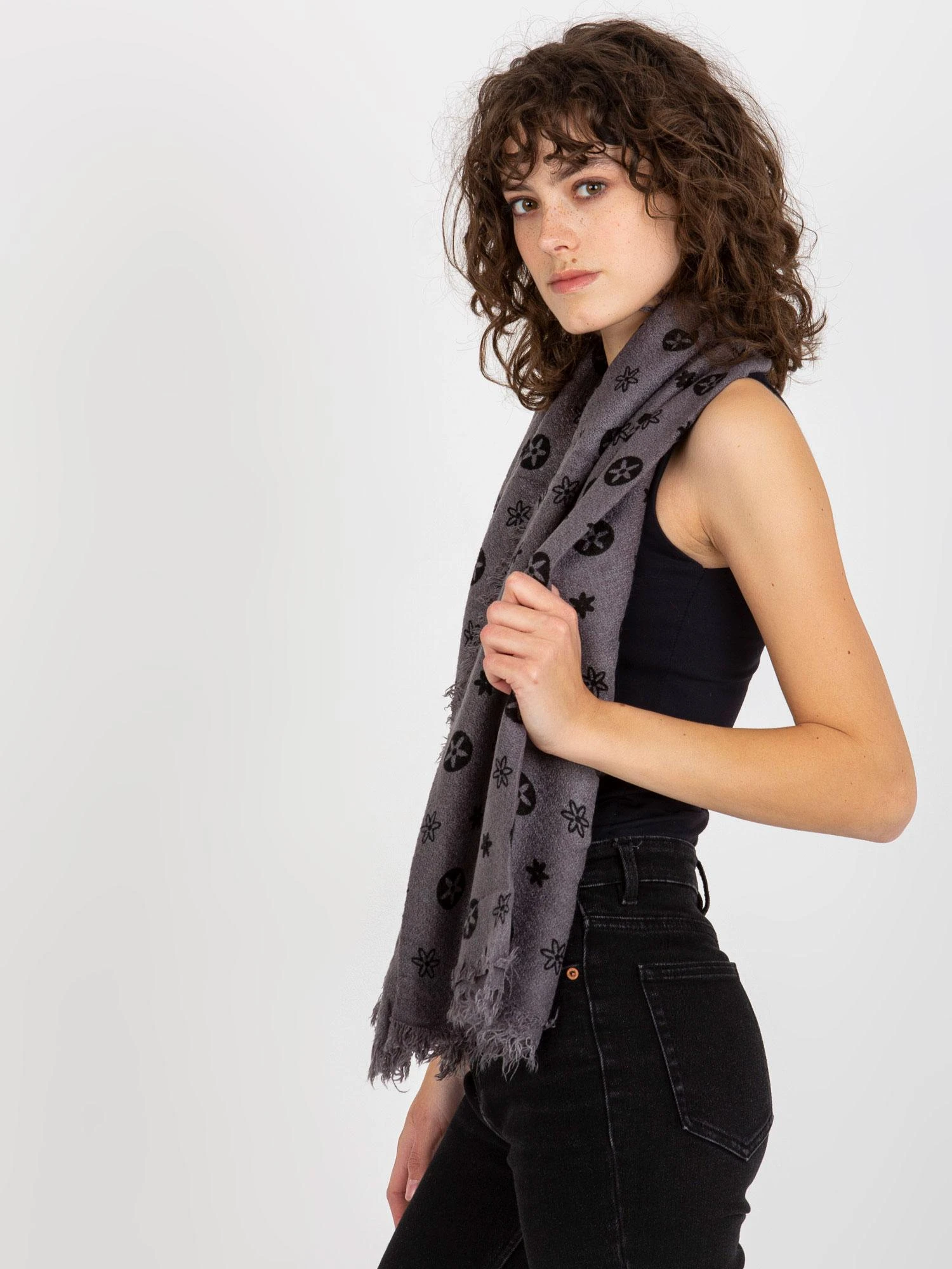Factory Price Bandana-AT-CH-23503-1,89-tamsiai pilka