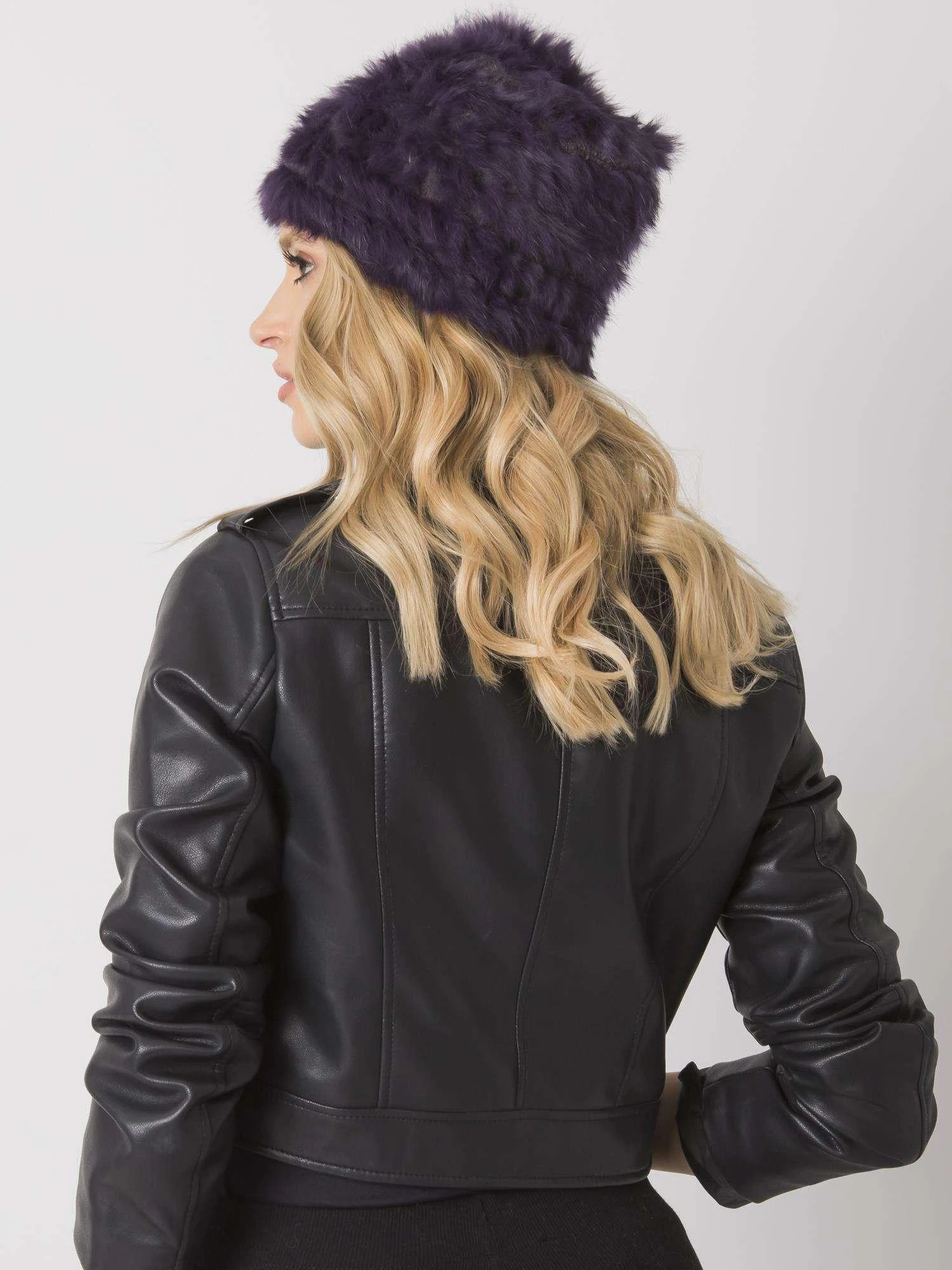 Wool Fashion Italia Cap-AT-CZ-16801.38-tamsiai violetinė