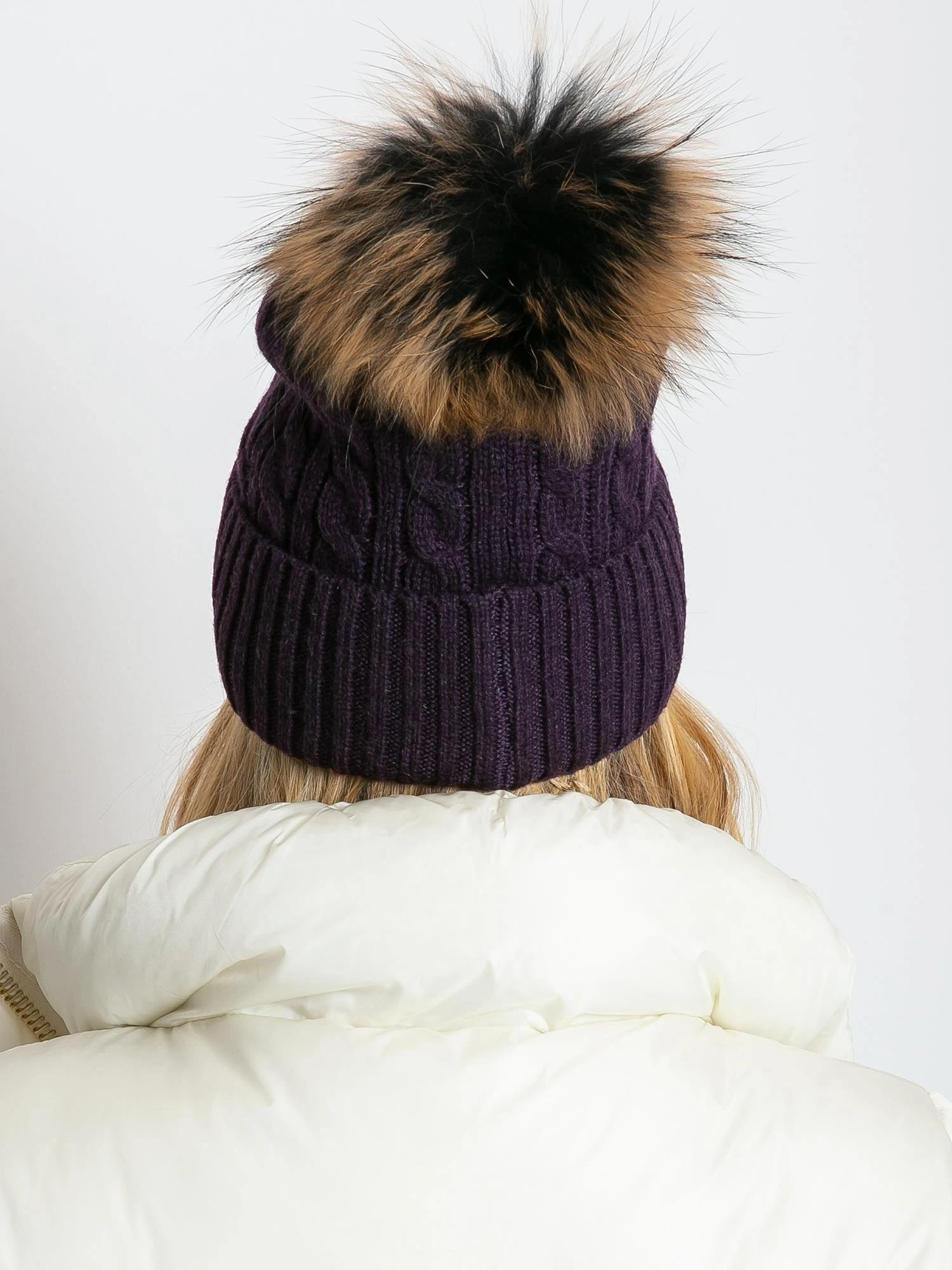Wool Fashion Italia Cap-AT-CZ-173501.44-tamsiai violetinė