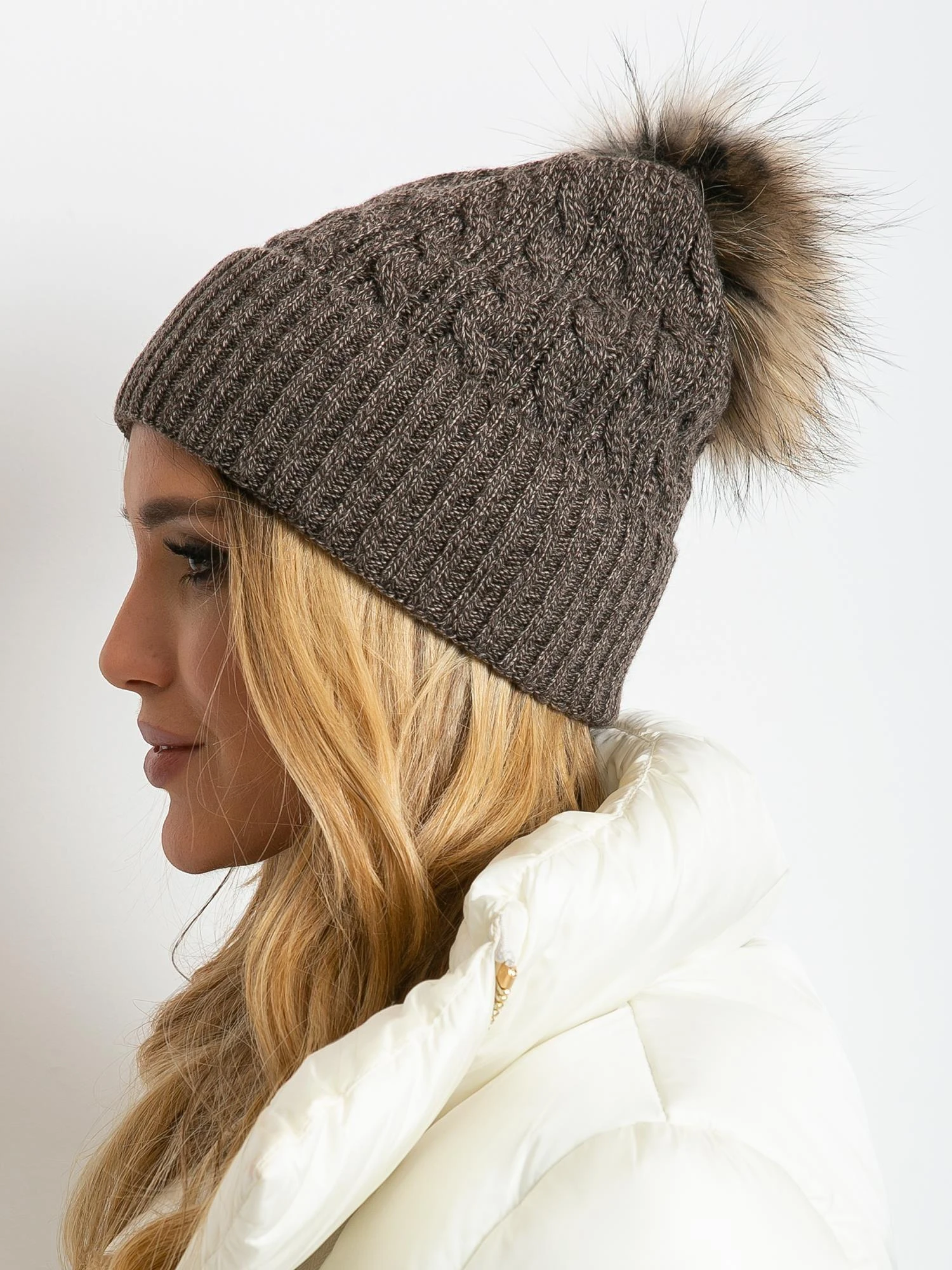 Wool Fashion Italia Cap-AT-CZ-173501.44-tamsiai ruda