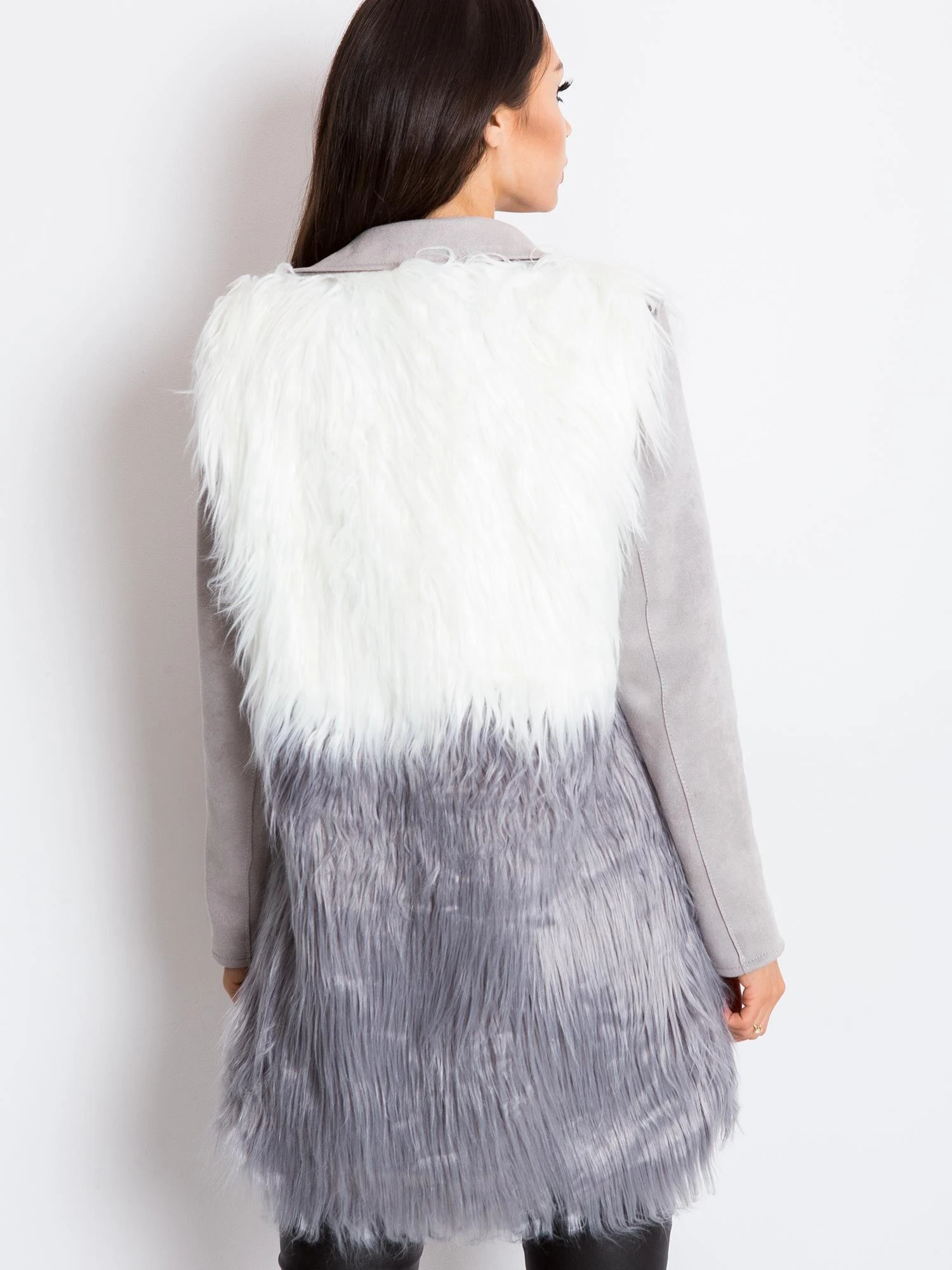 Wool Fashion Italia Liemenė-AT-KZ-04201.97P-balta-pilka