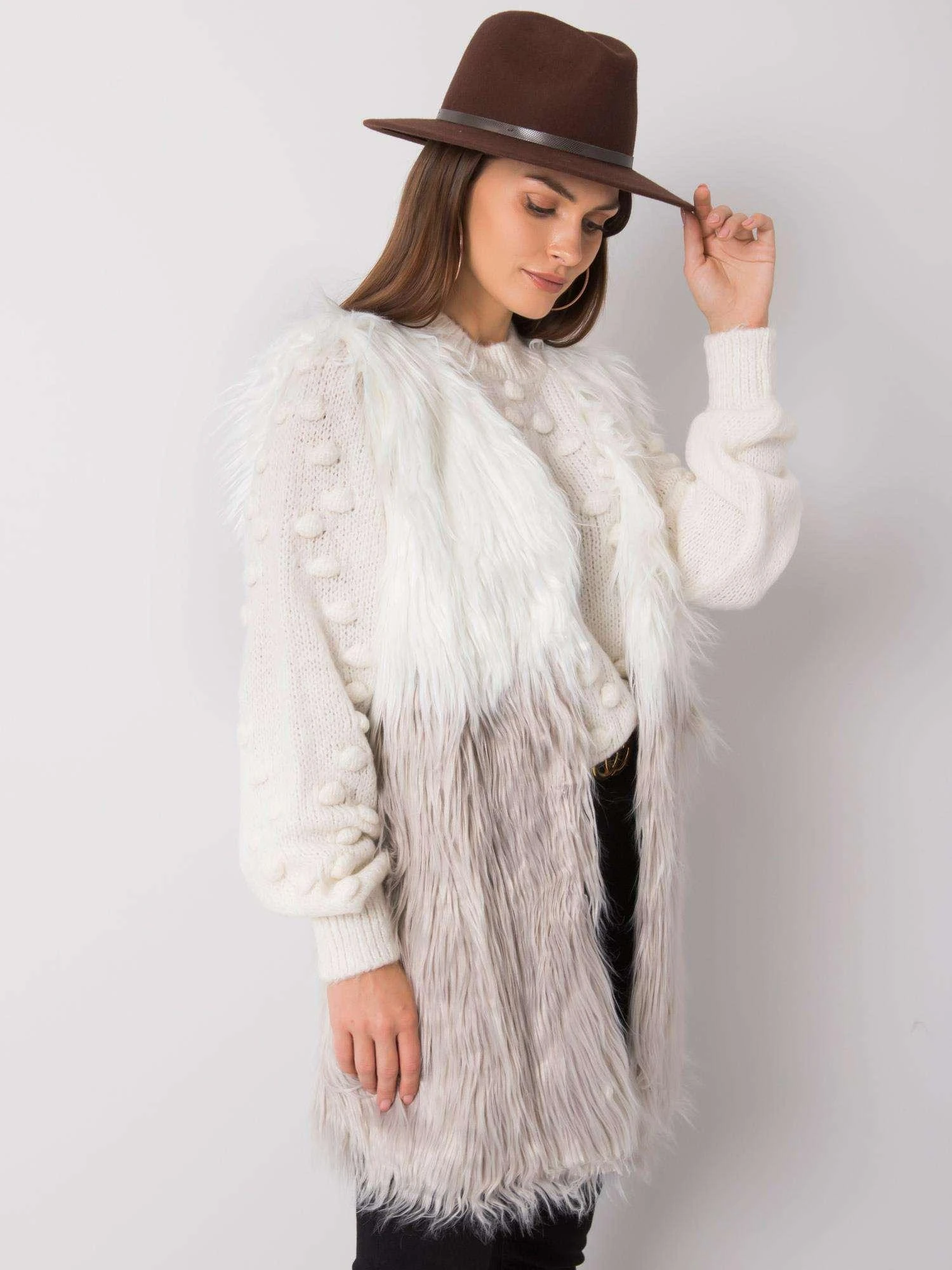 Wool Fashion Italia Liemenė-AT-KZ-04201.97P-ekru