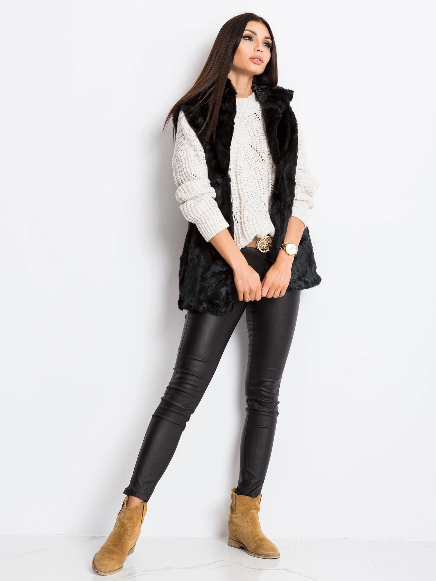 Wool Fashion Italia Liemenė-AT-KZ-05201.95P-juoda