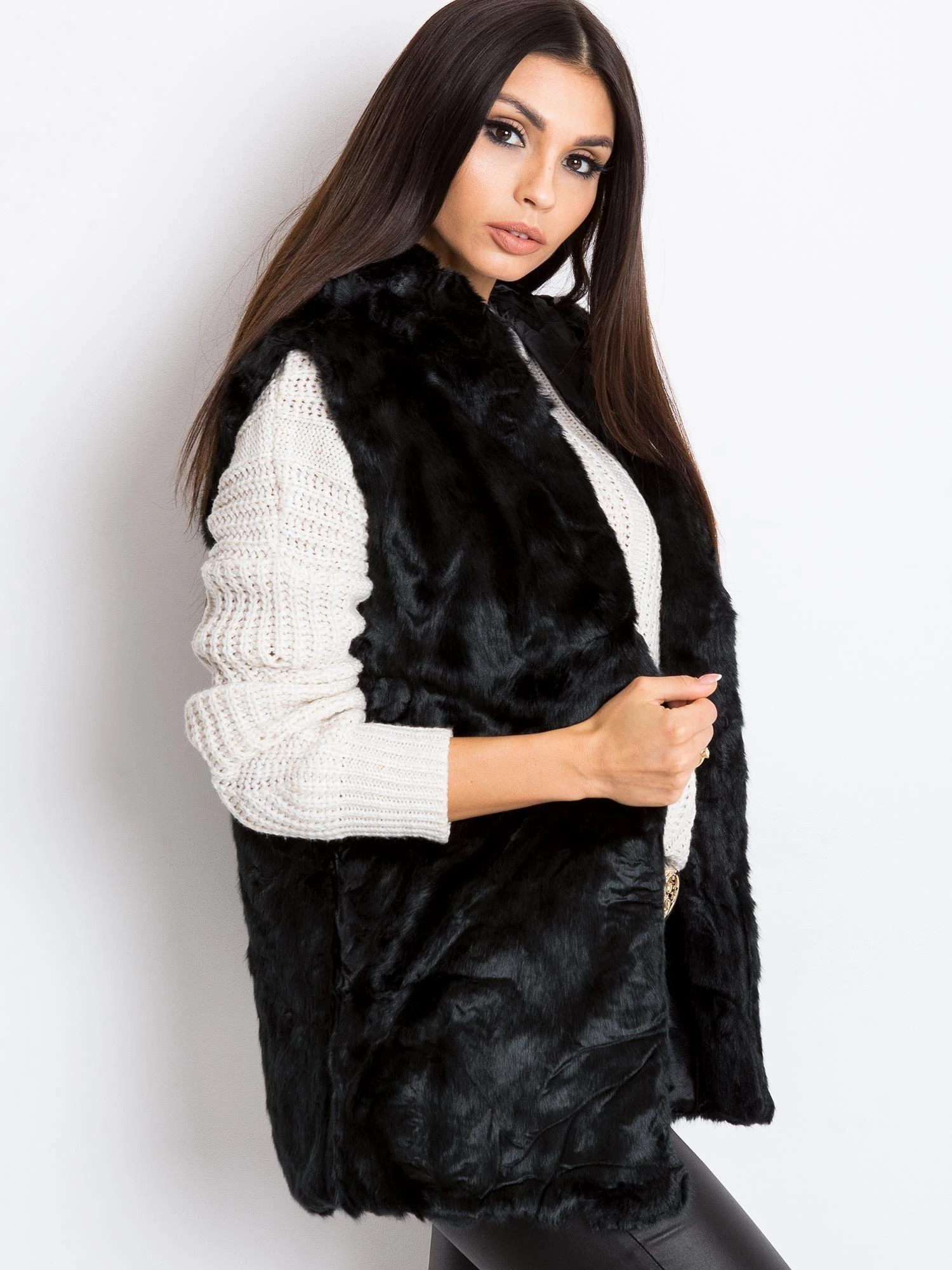 Wool Fashion Italia Liemenė-AT-KZ-05201.95P-juoda
