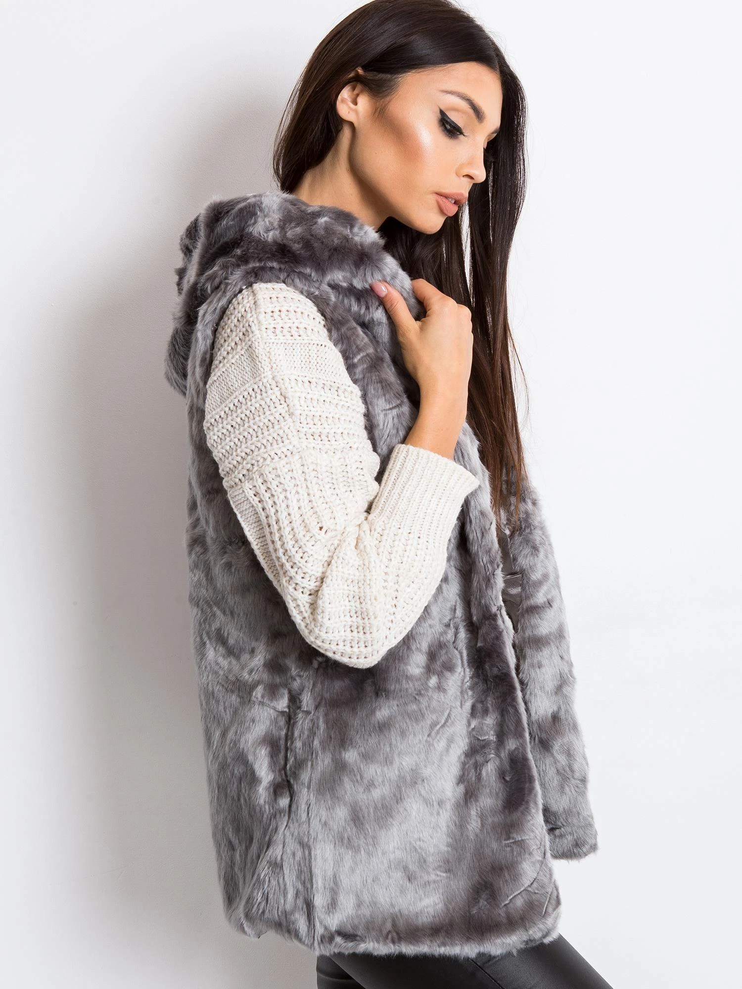 Wool Fashion Italia Liemenė-AT-KZ-05201.95P-pilka