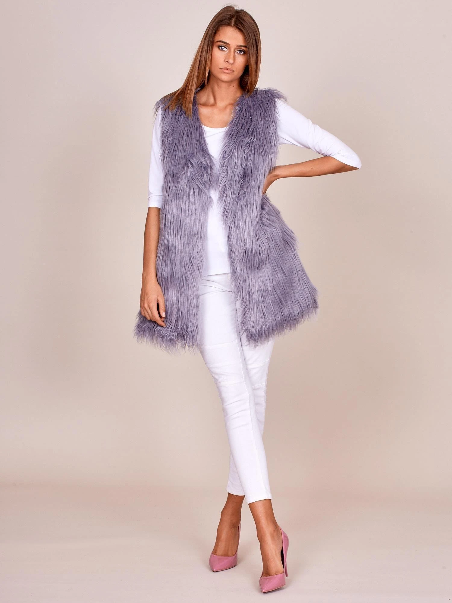 Wool Fashion Italia Liemenė-AT-KZ-173501A-1.12P-pilka