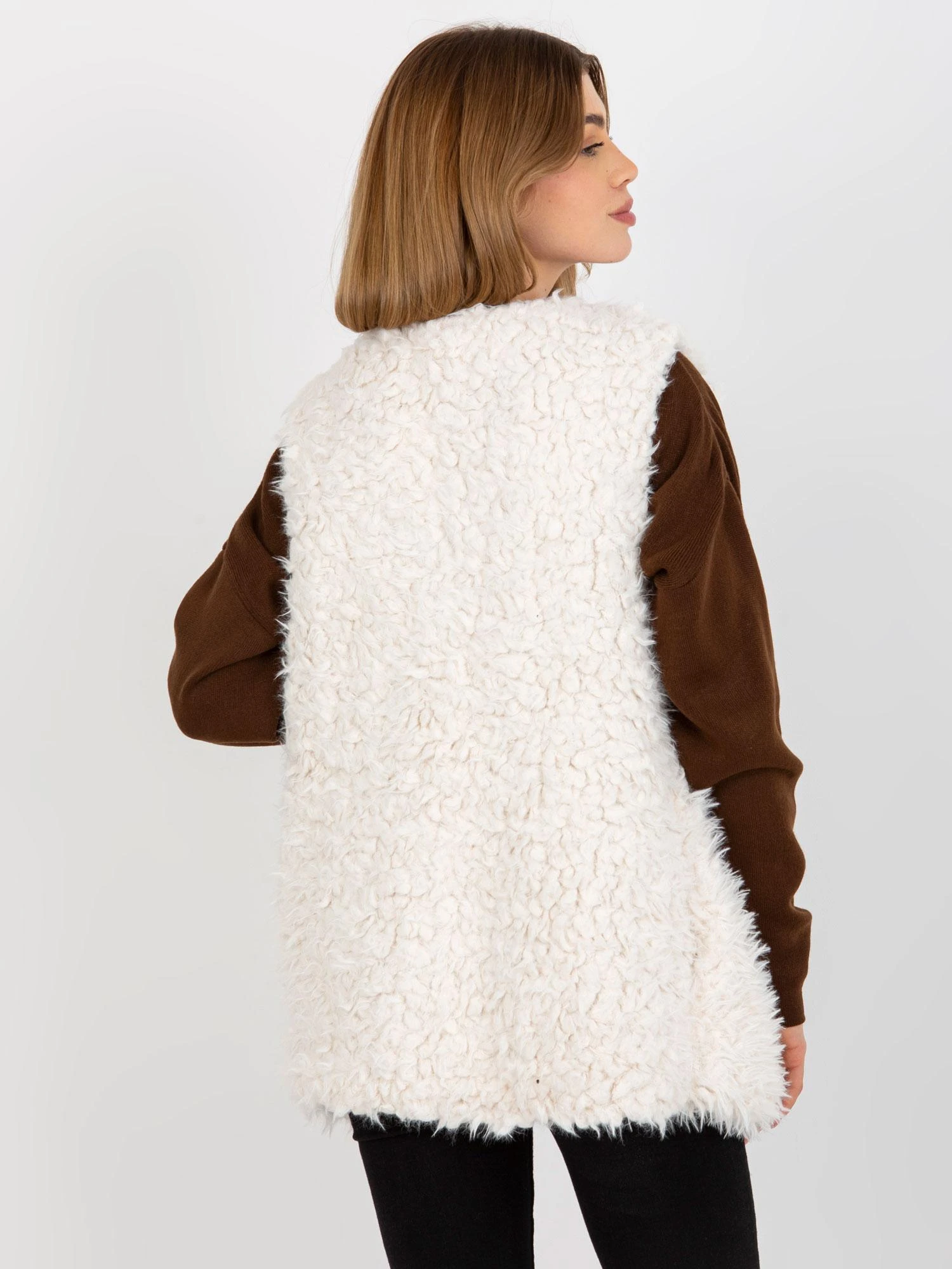 Wool Fashion Italia Liemenė-AT-KZ-21501.22P-balta