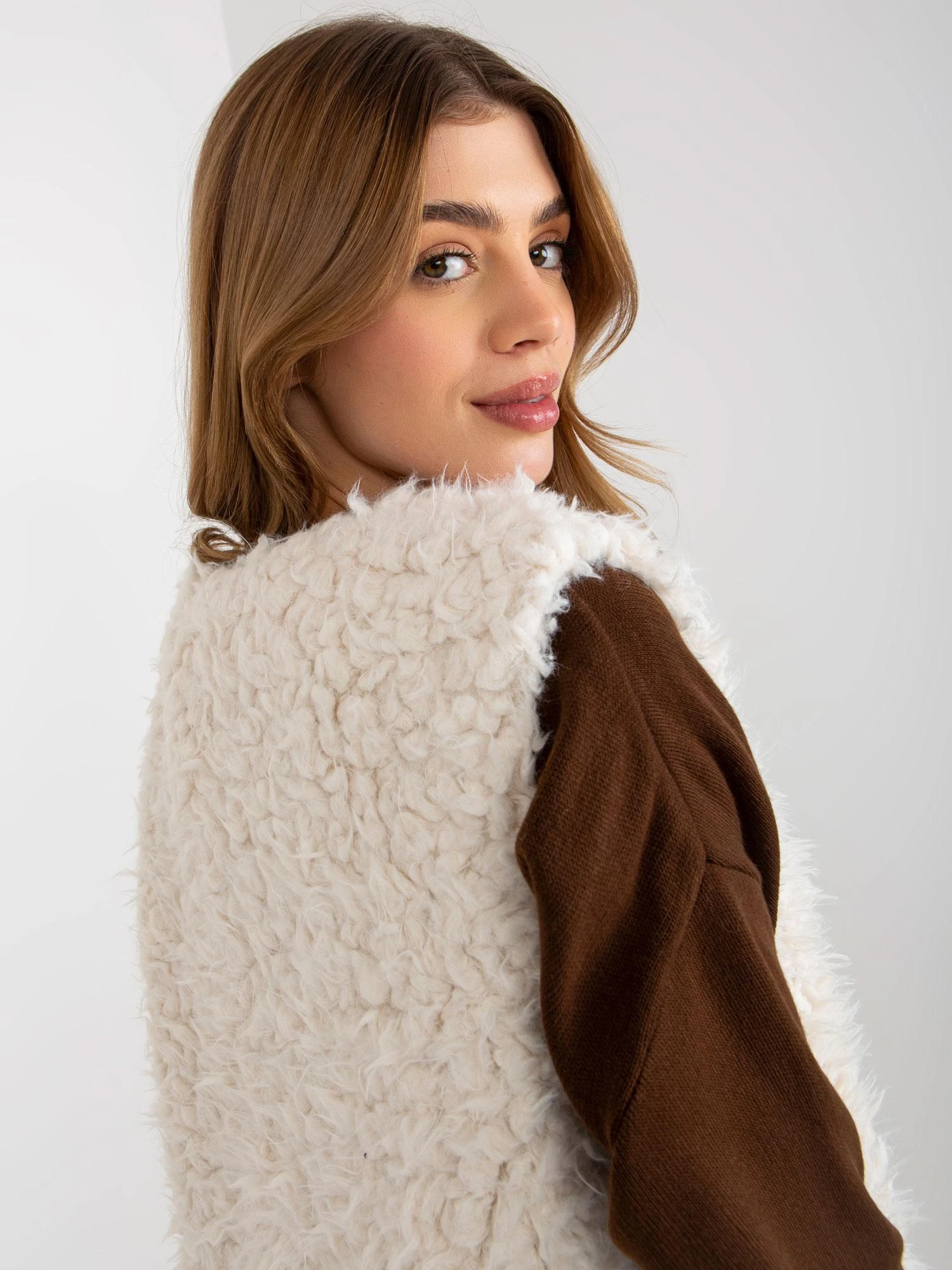 Wool Fashion Italia Liemenė-AT-KZ-21501.22P-balta
