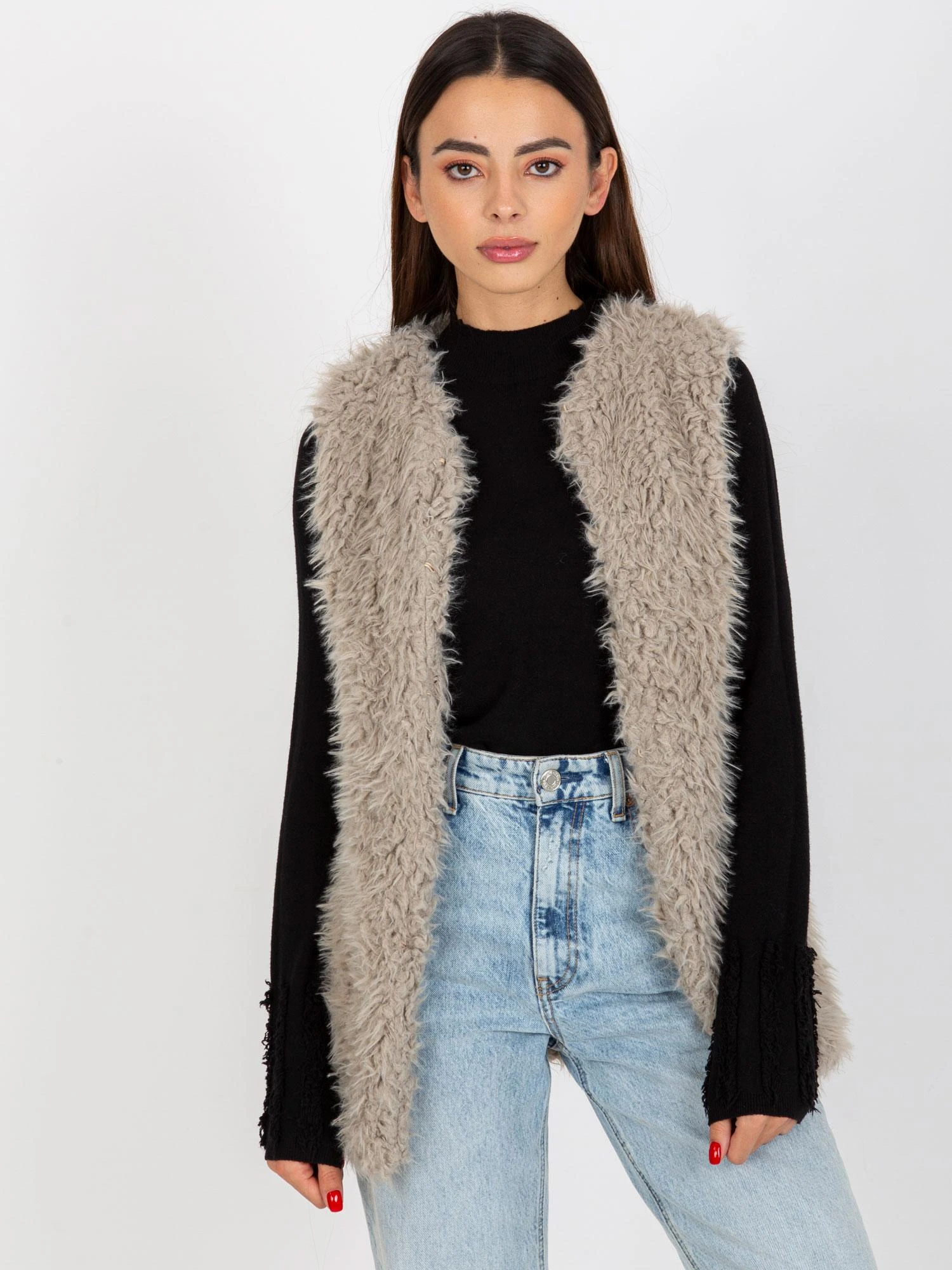 Wool Fashion Italia Liemenė-AT-KZ-21501.22P-šviesiai pilka