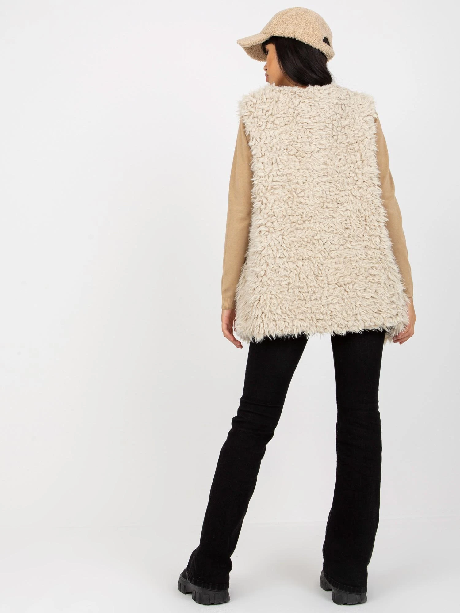 Wool Fashion Italia Liemenė-AT-KZ-21501.22P-smėlio spalvos