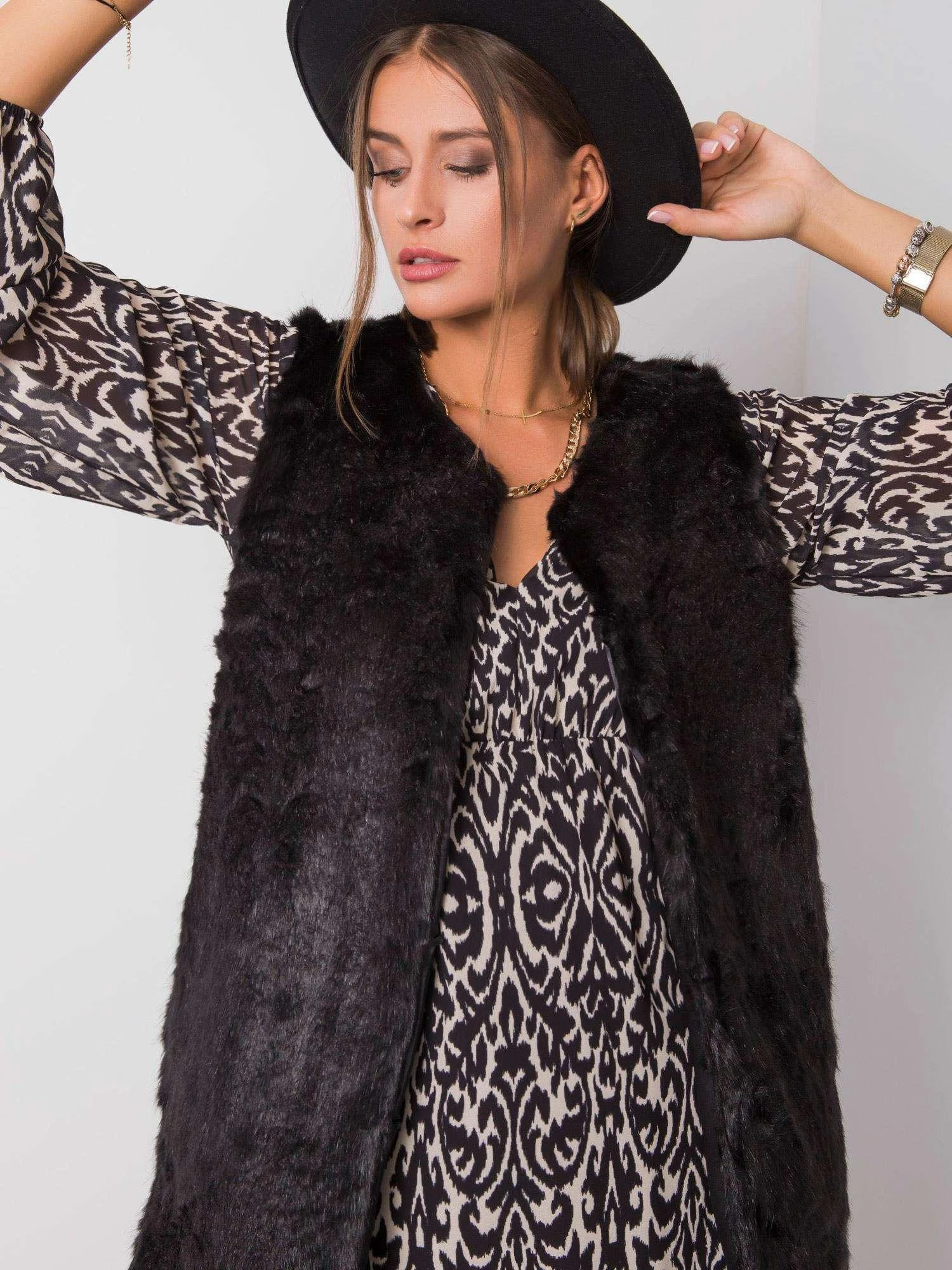 Wool Fashion Italia Liemenė-AT-KZ-4102-1.20P-juoda