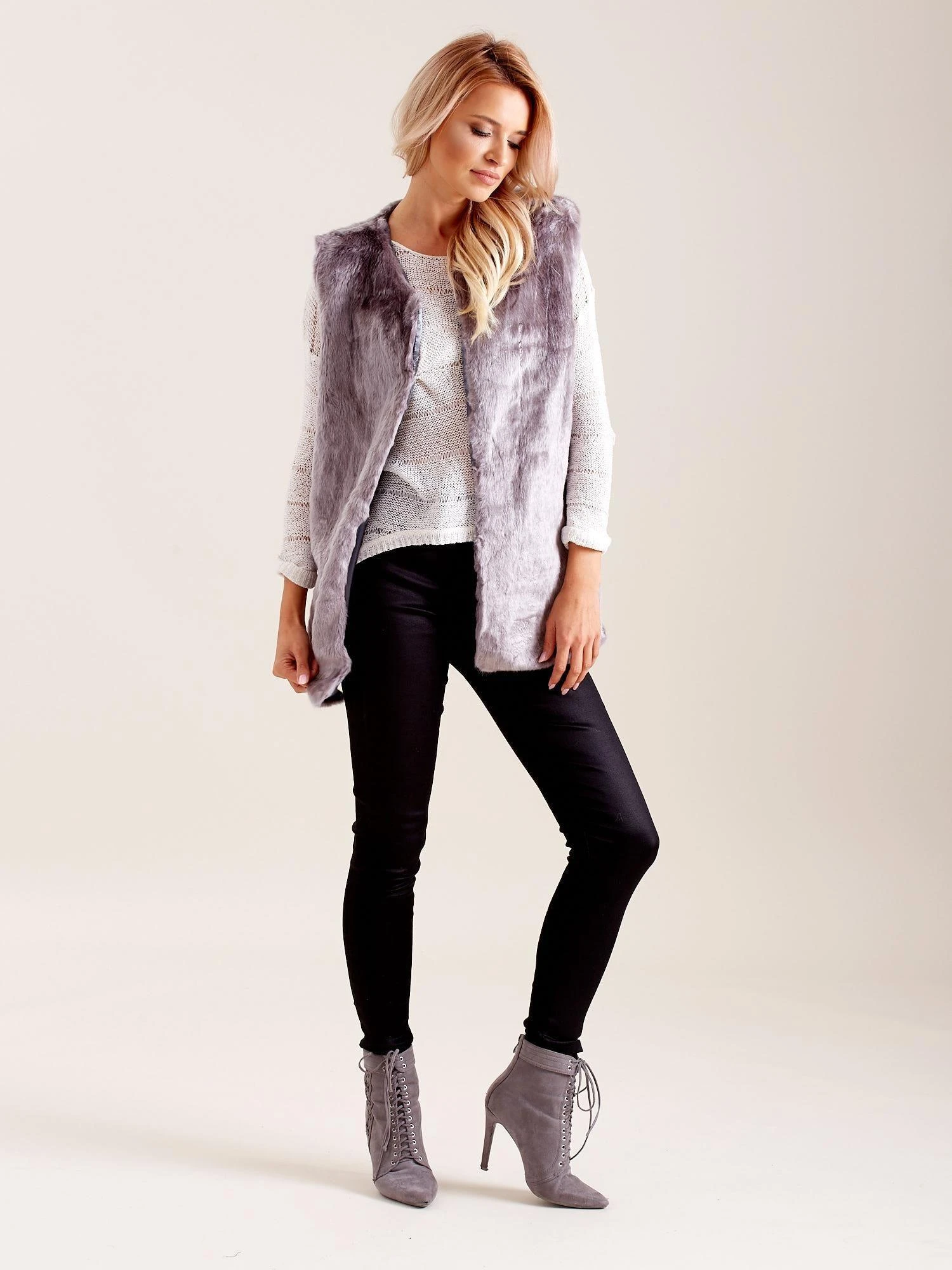 Wool Fashion Italia Liemenė-AT-KZ-4102-1.20P-pilka
