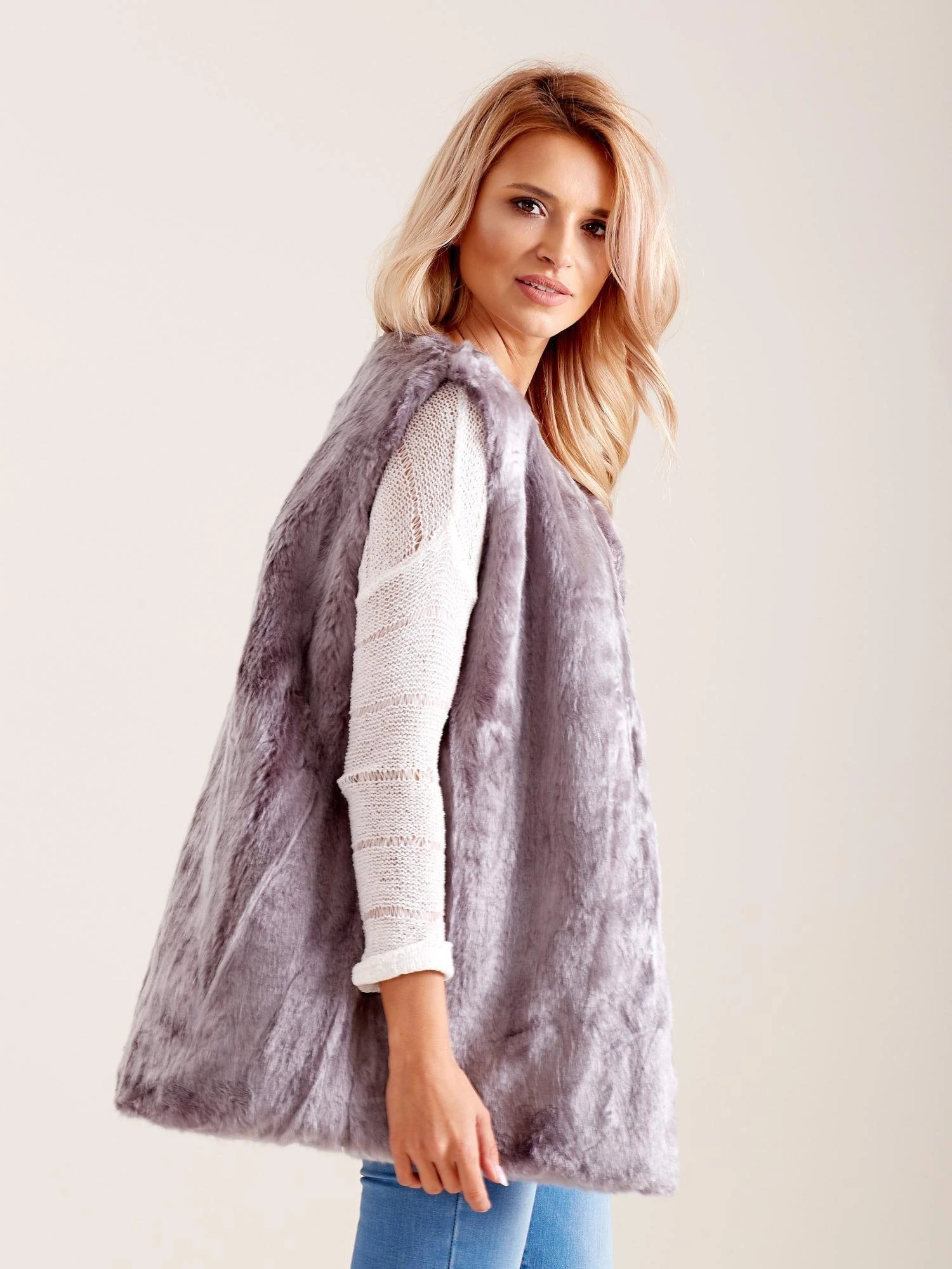Wool Fashion Italia Liemenė-AT-KZ-4102-2.25P-pilka
