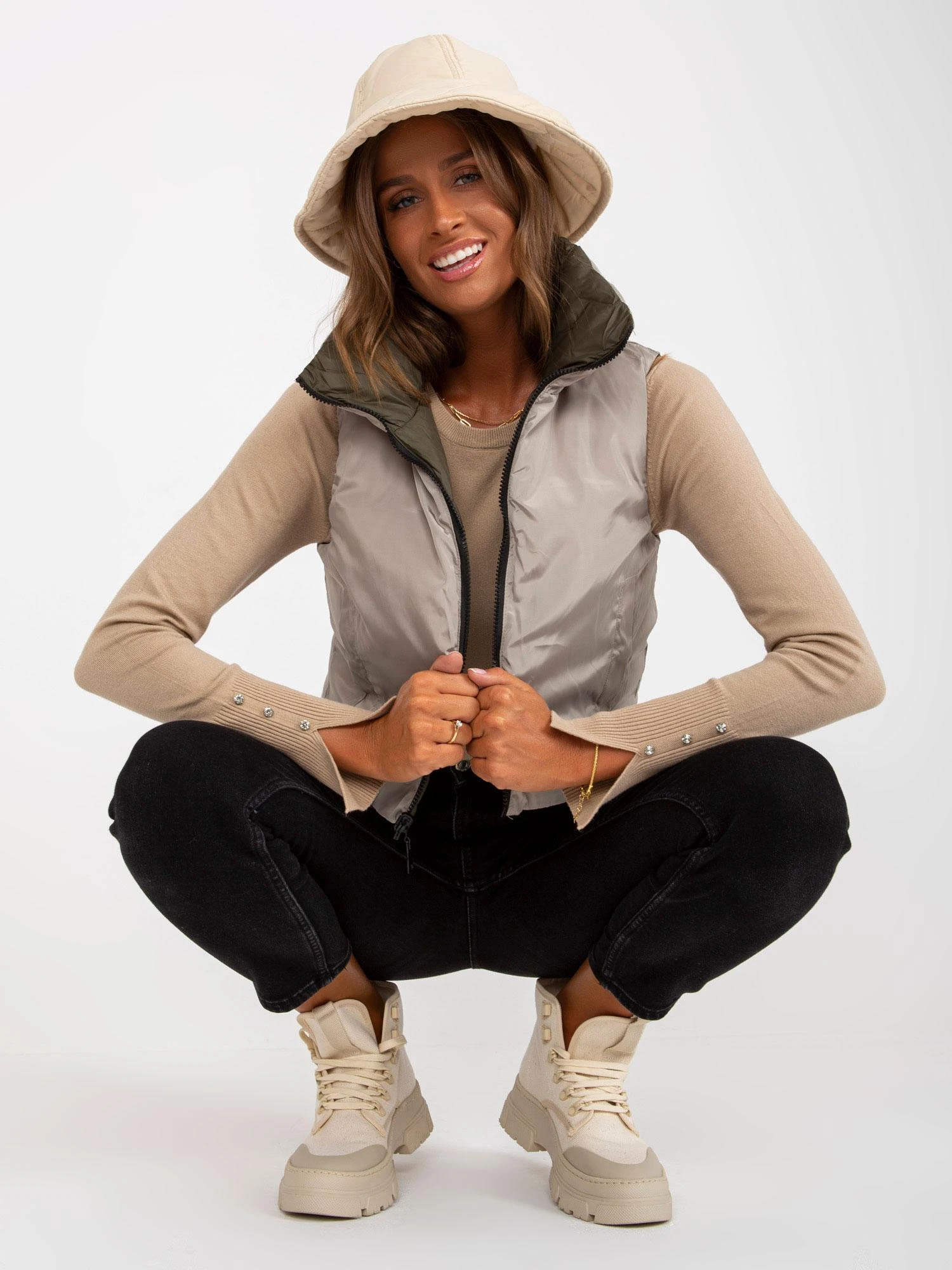 Honey Winter Liemenė-NM-KZ-D2-3836-22/-62.43P-khaki