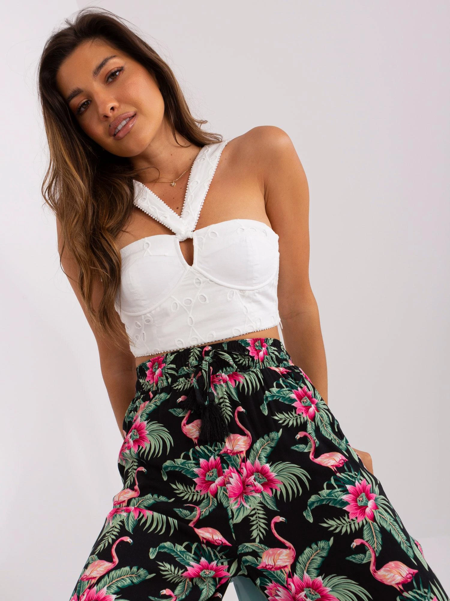 Sublevel Kelnės-D73770R62237B-juoda-žalia
