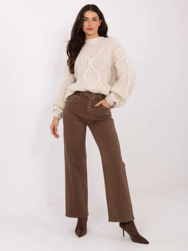 Factory Price Kelnės jeans-VM-SP-BQ9621-76.68-ruda