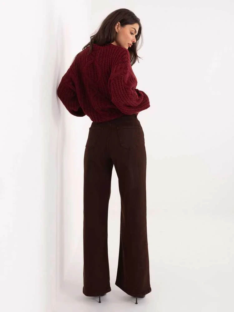 Factory Price Kelnės jeans-VM-SP-ST6005-5.65-ciemny ruda