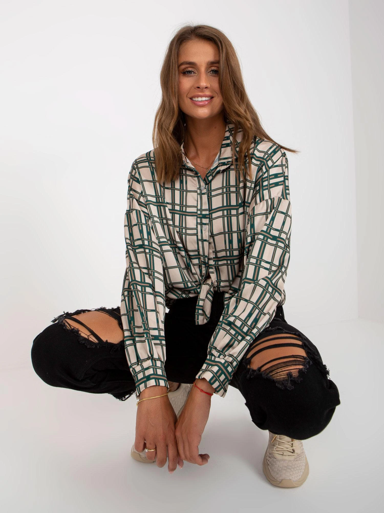 City Donna Marškiniai-EM-KS-3292.69P-smėlio spalvos