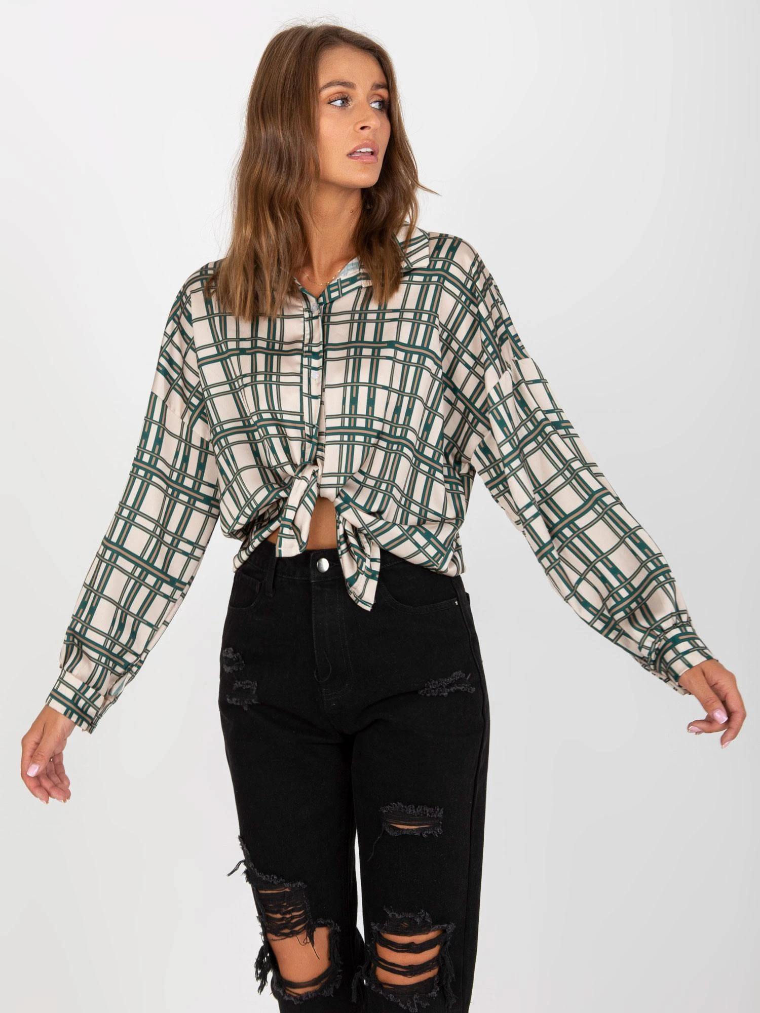 City Donna Marškiniai-EM-KS-3292.69P-smėlio spalvos