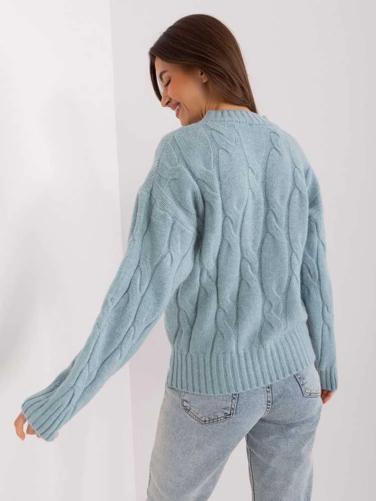 Factory Price Megztinis-AT-SW-0146.10P-tamsi mėtinė