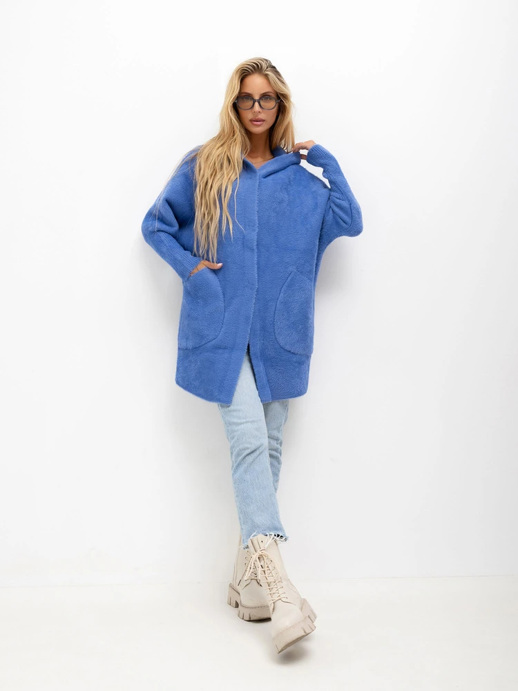 Factory Price Paltas moterims MBM-PL-1518.95P mėlynos spalvos