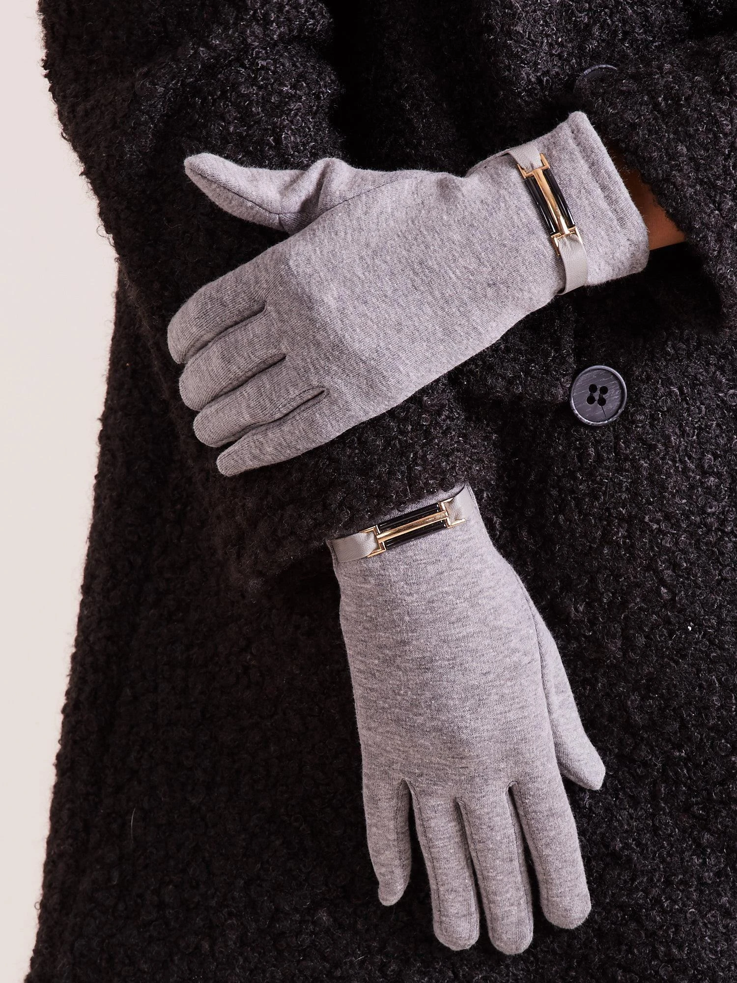 Wool Fashion Italia Pirštinės-AT-RK-6202.09-pilkos
