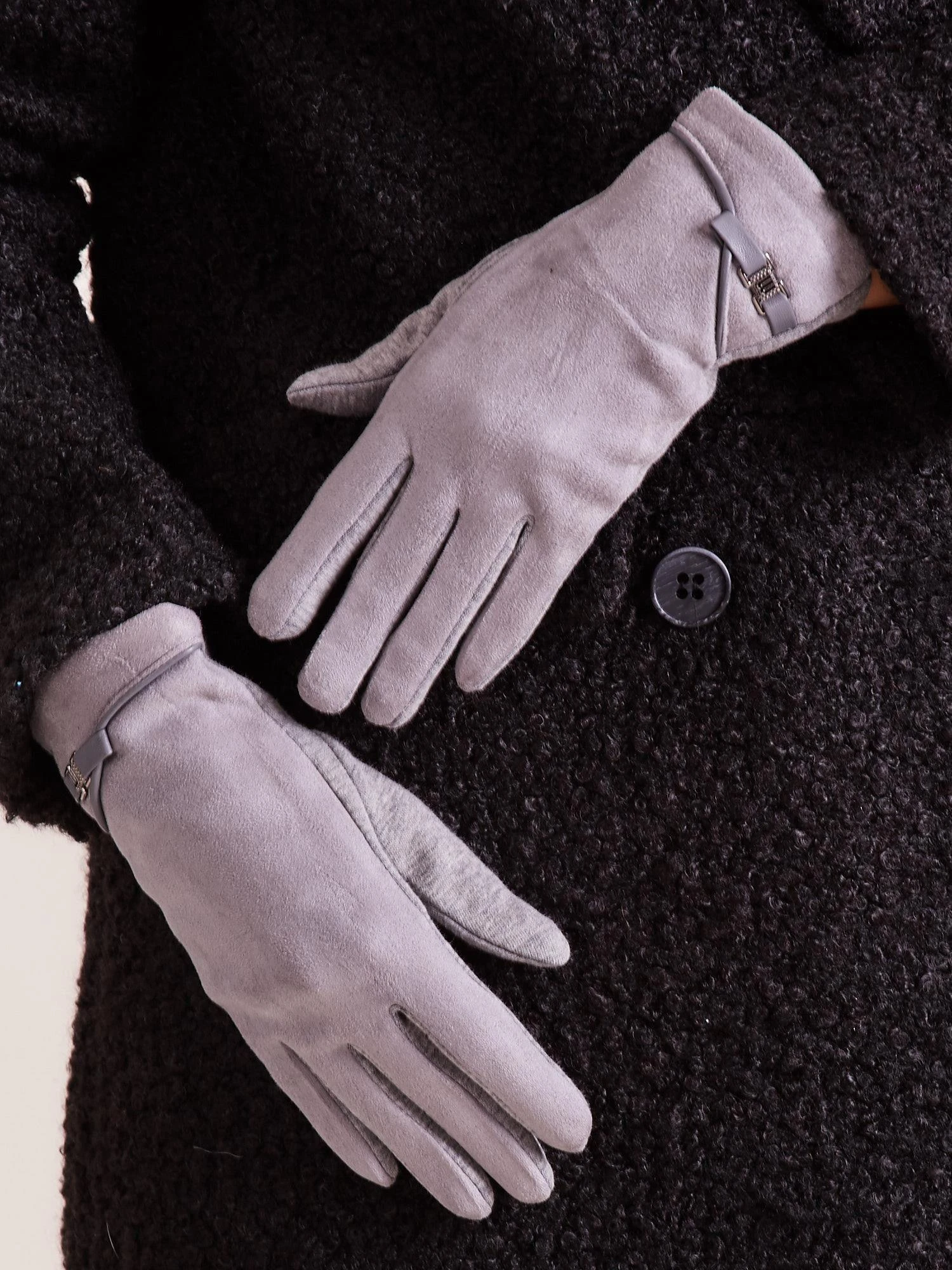 Wool Fashion Italia Pirštinės-AT-RK-902.08-pilkos