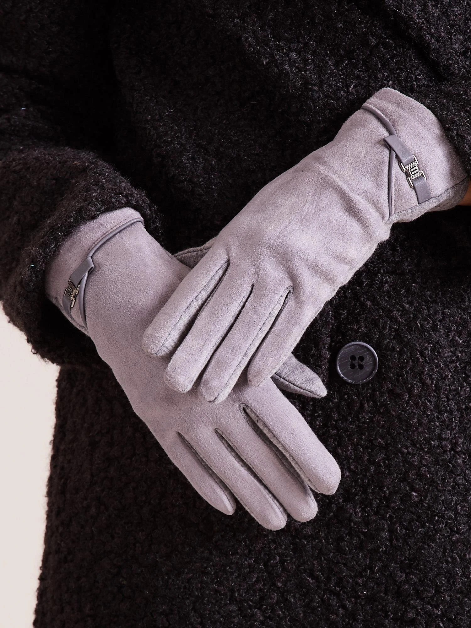 Wool Fashion Italia Pirštinės-AT-RK-902.08-pilkos